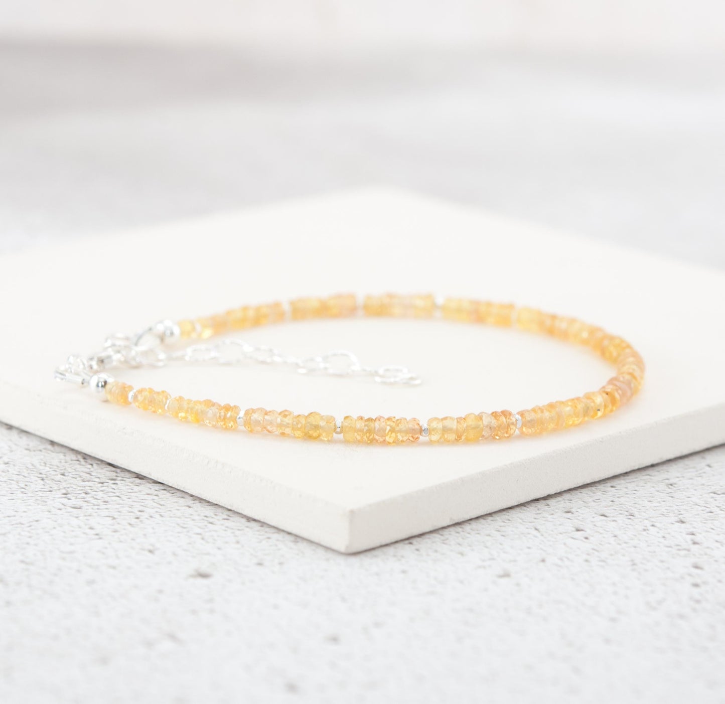Dainty Golden Sapphire Bracelet