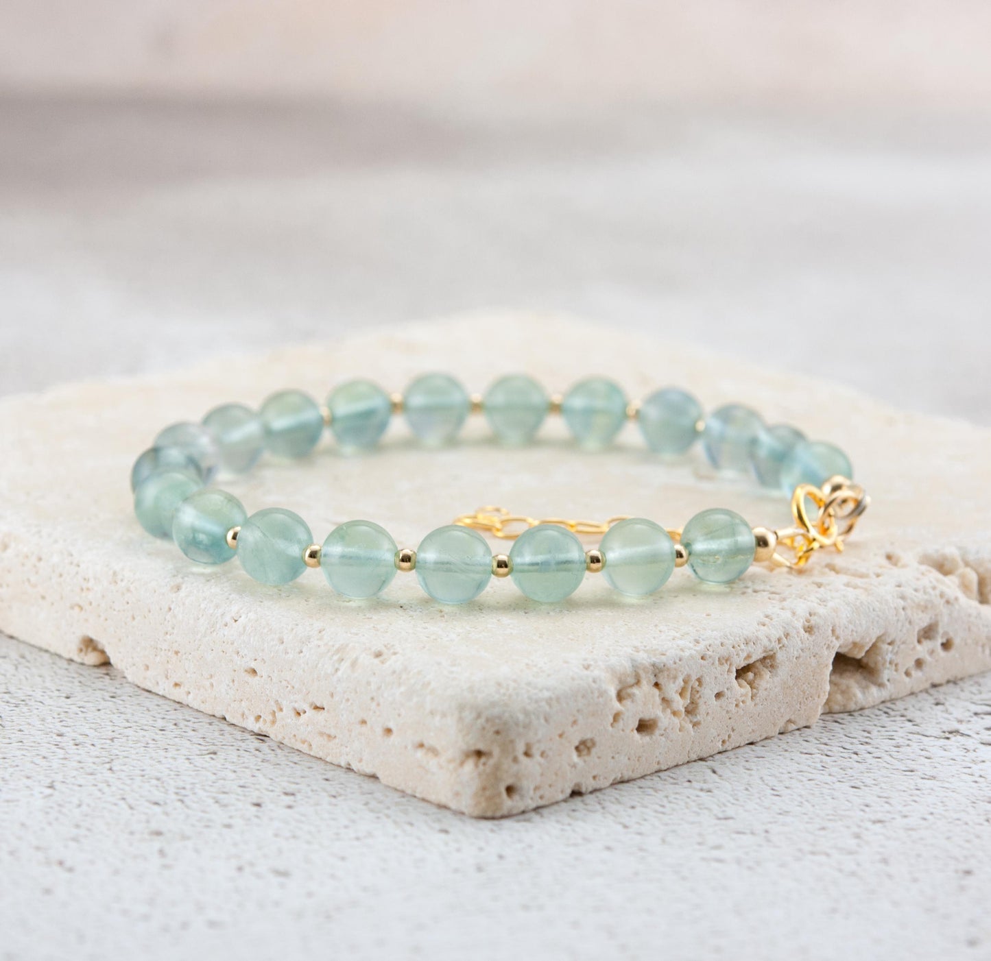 Blue Fluorite Rare Gemstone Bracelet