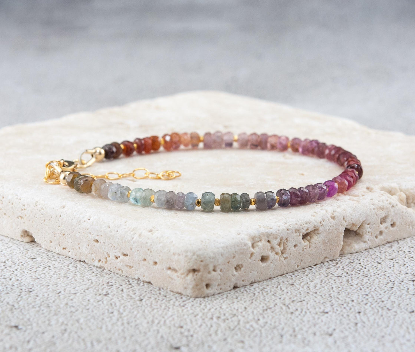 Multicolour Spinel Gemstone Bracelet
