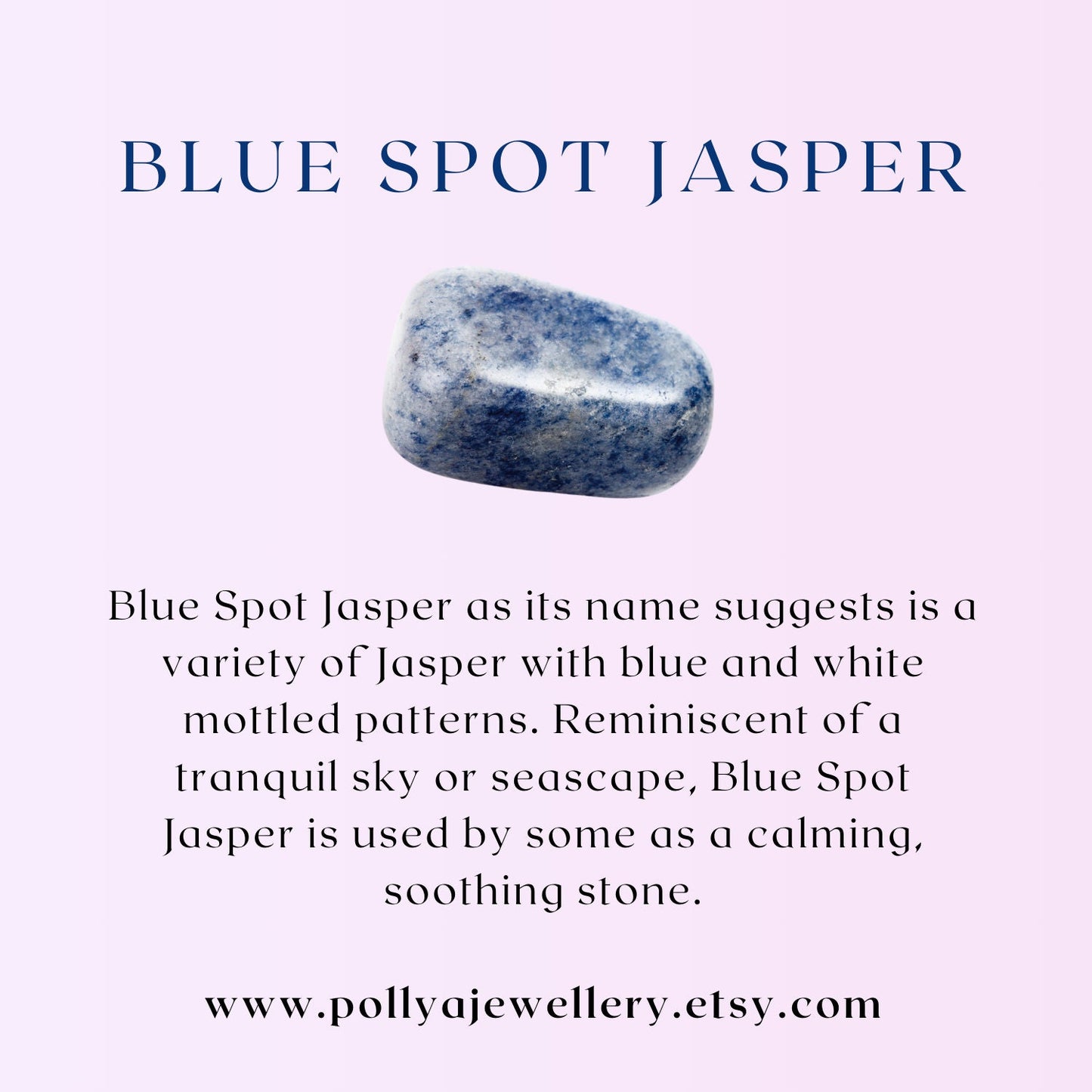 Dainty Blue Spot Jasper Gemstone Tube Bead Bracelet