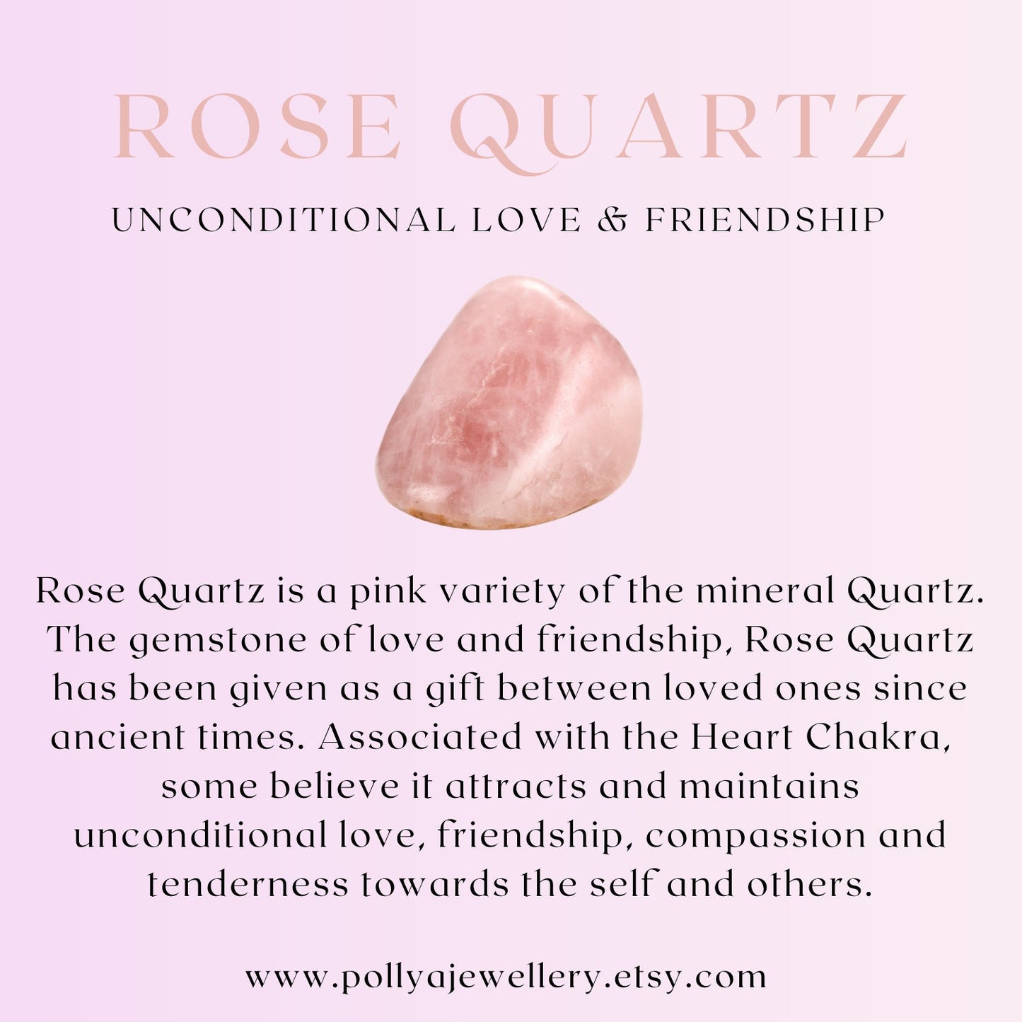 Dainty Rose Quartz Gemstone Cube Bead Bracelet