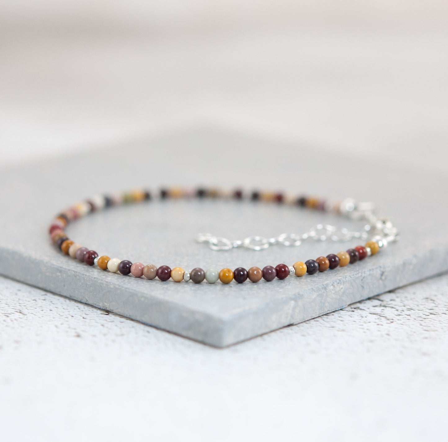 Dainty Mookaite Gemstone Bracelet