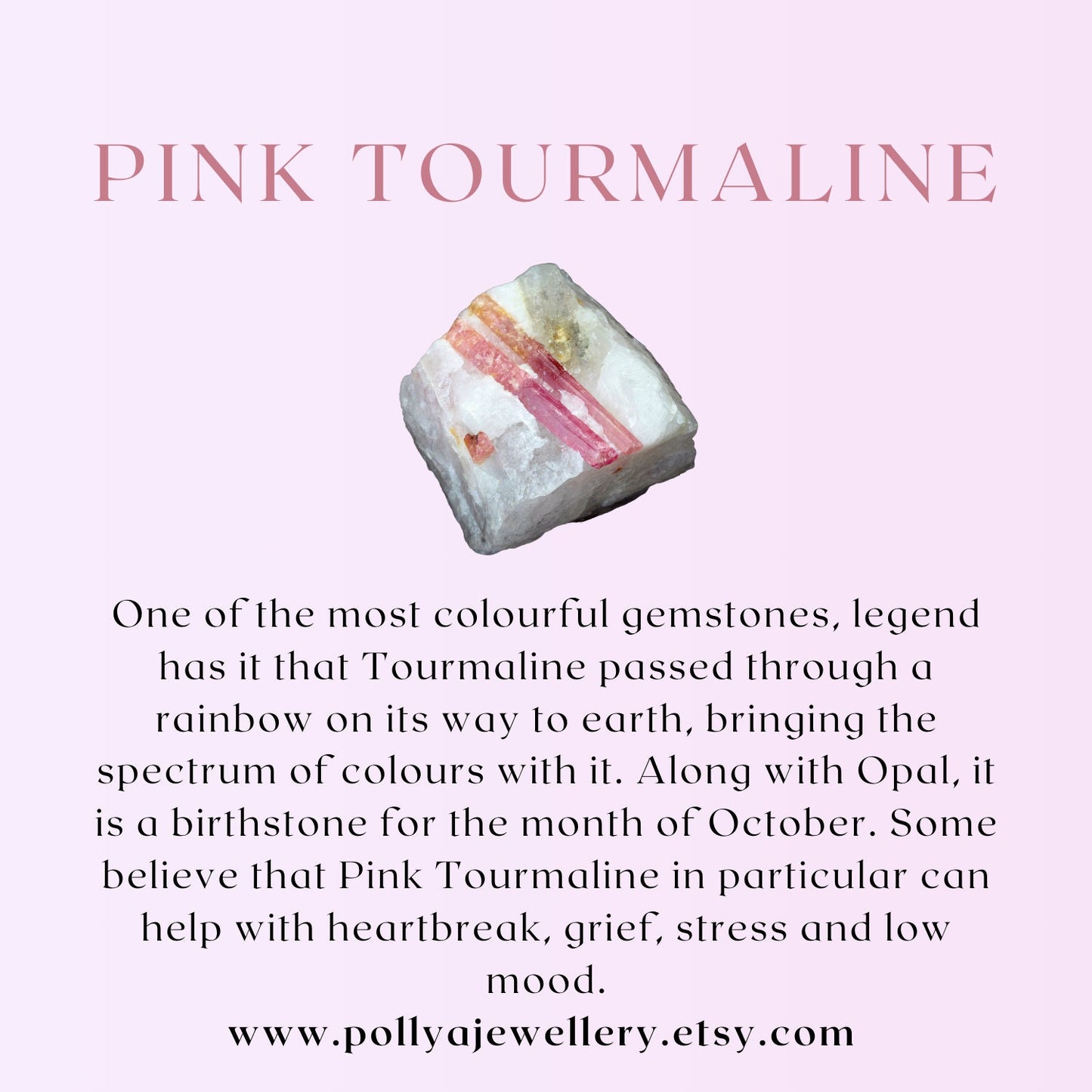 Dainty Pink Tourmaline Gemstone Bracelet