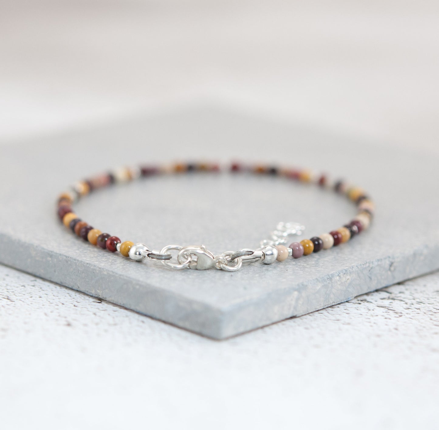 Dainty Mookaite Gemstone Bracelet