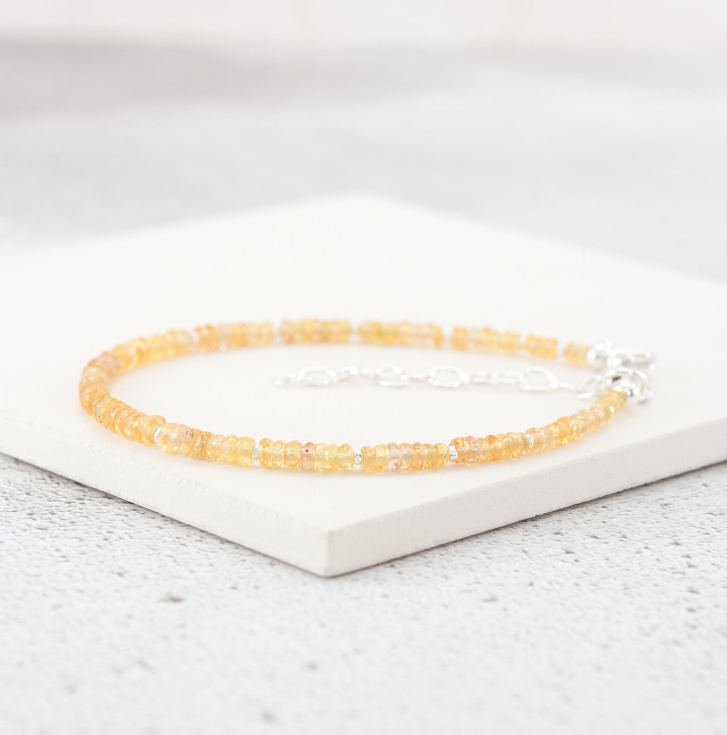 Dainty Golden Sapphire Bracelet