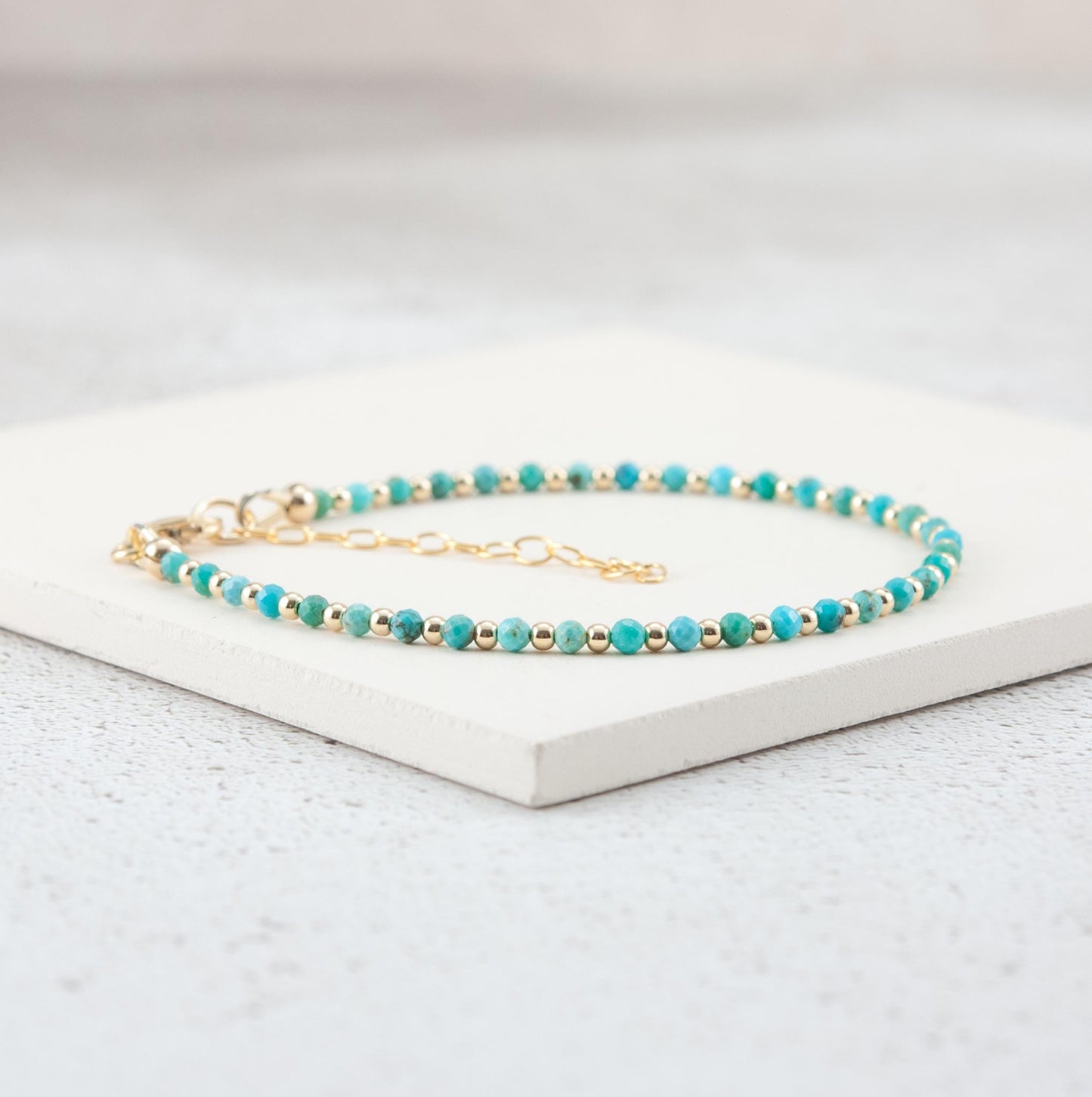 Dainty Turquoise Gemstone Bracelet