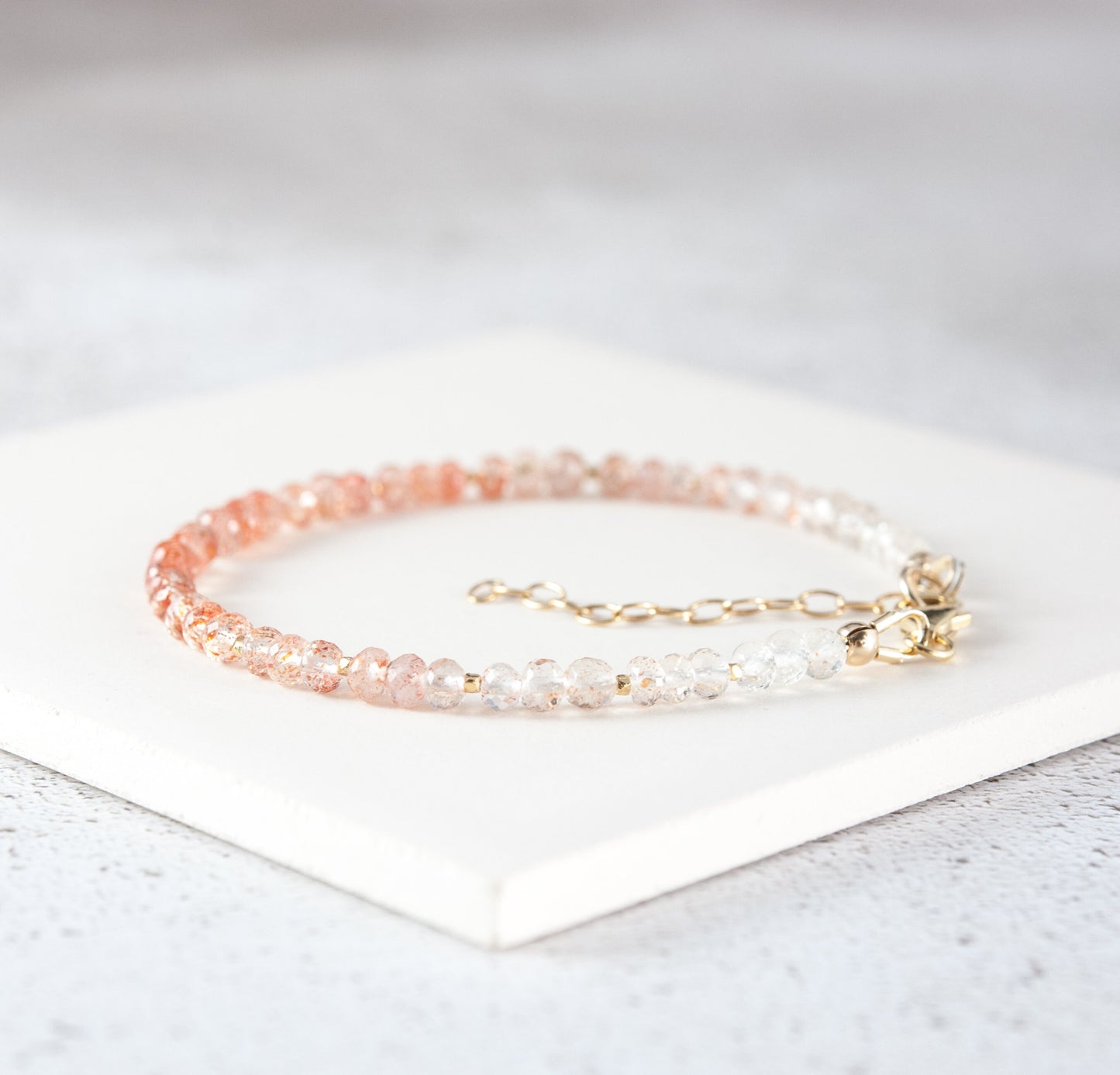 Dainty Sunstone Gemstone Bracelet(AA Grade)