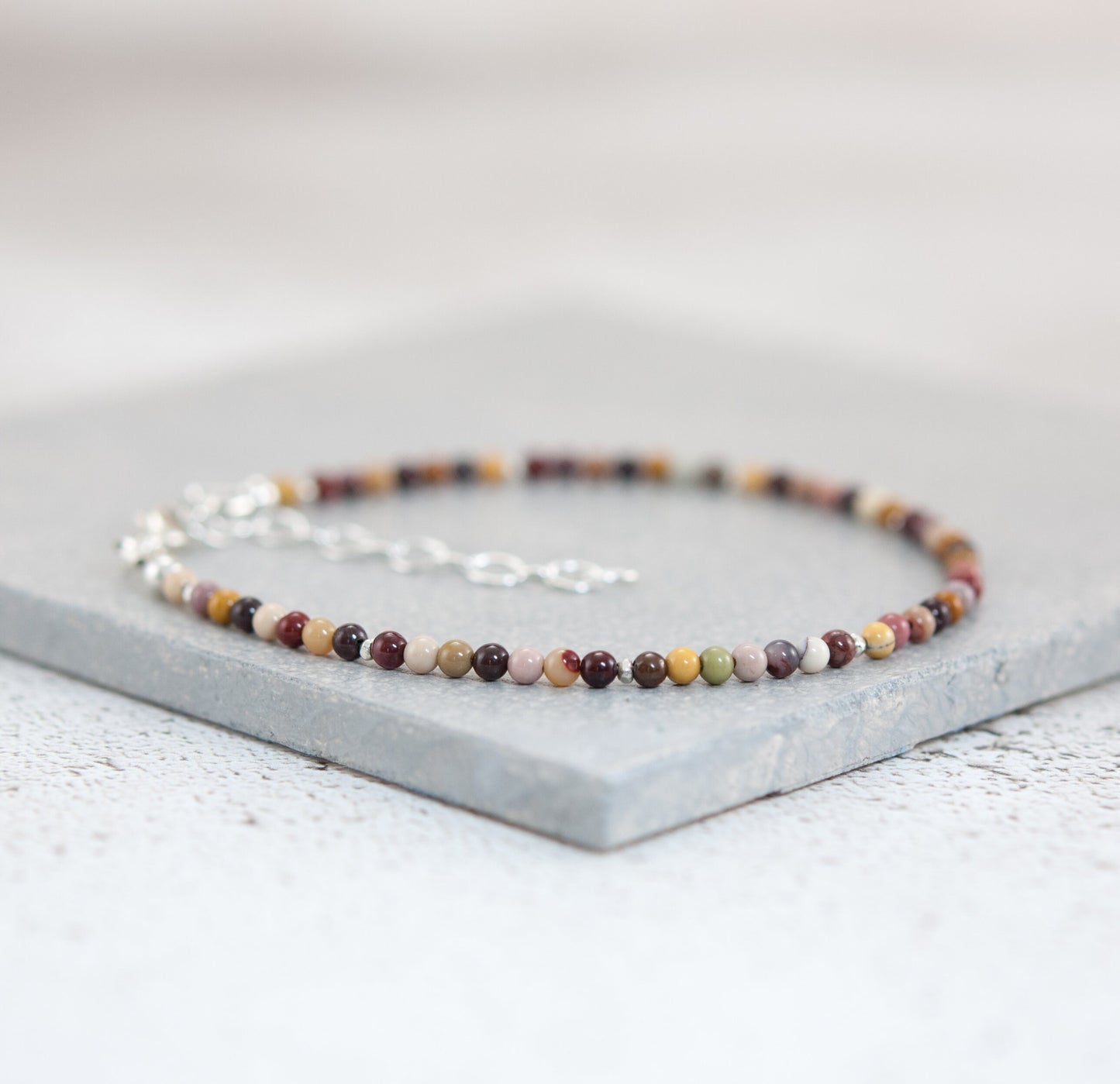 Dainty Mookaite Gemstone Bracelet