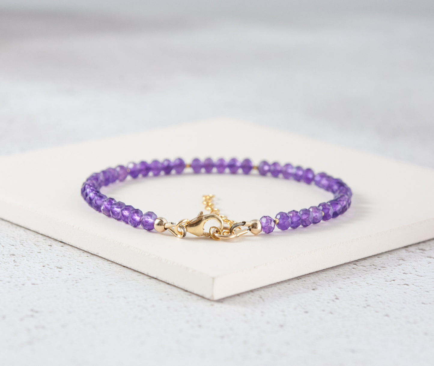 Amethyst Gemstone Bracelet (Grade AAA)