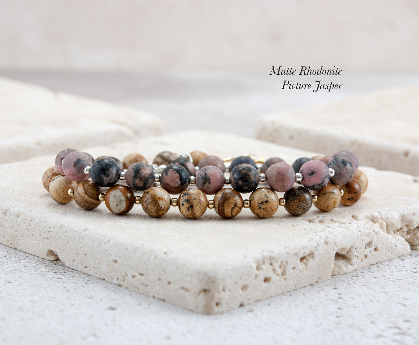 Picture Jasper Gemstone Bracelet