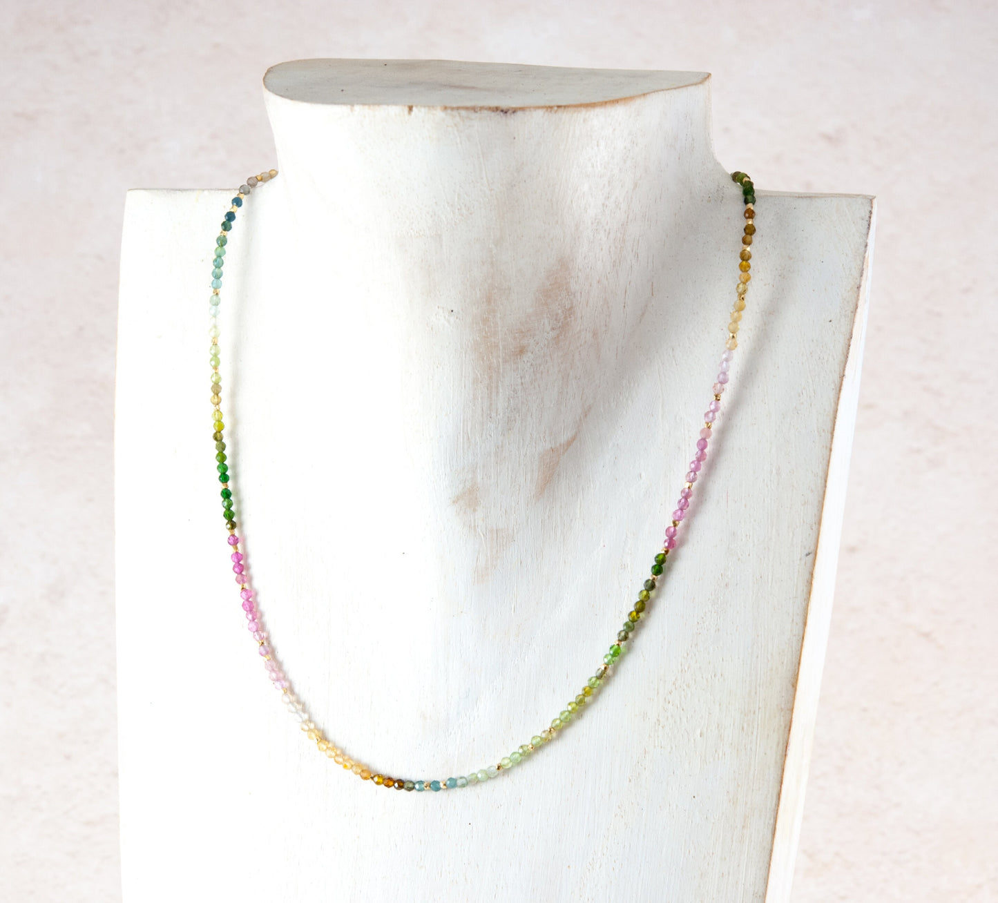 Dainty Tourmaline Gemstone Necklace