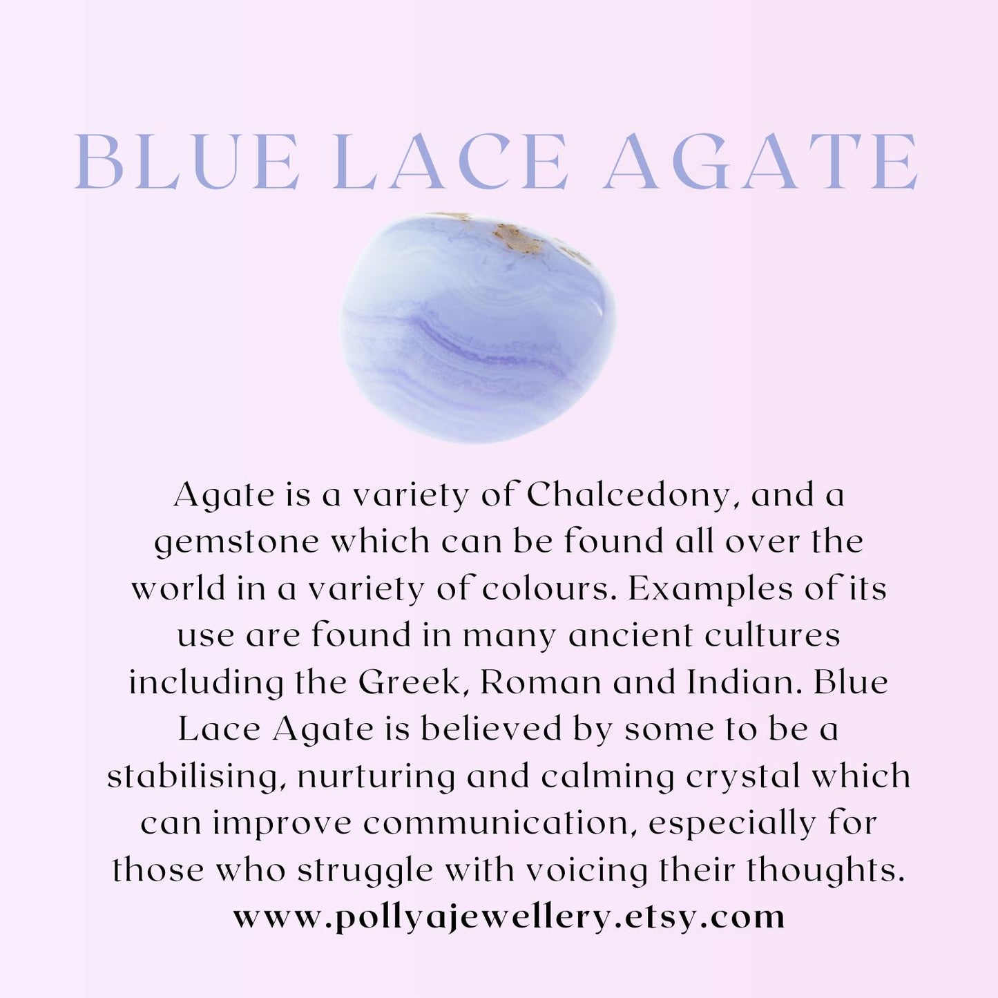 Blue Lace Agate Gemstone Bracelet