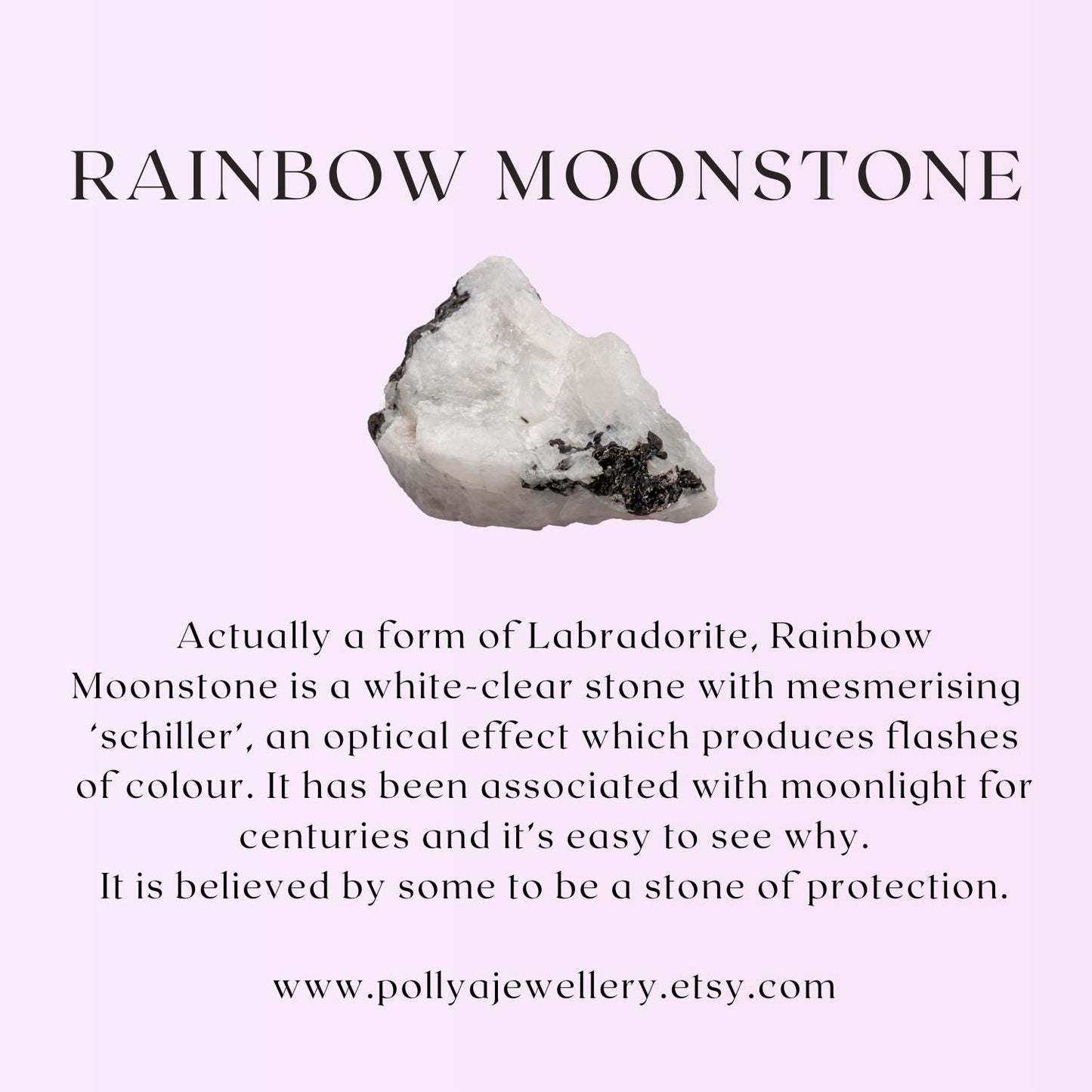 Dainty Rainbow Moonstone Necklace (AAA Grade)
