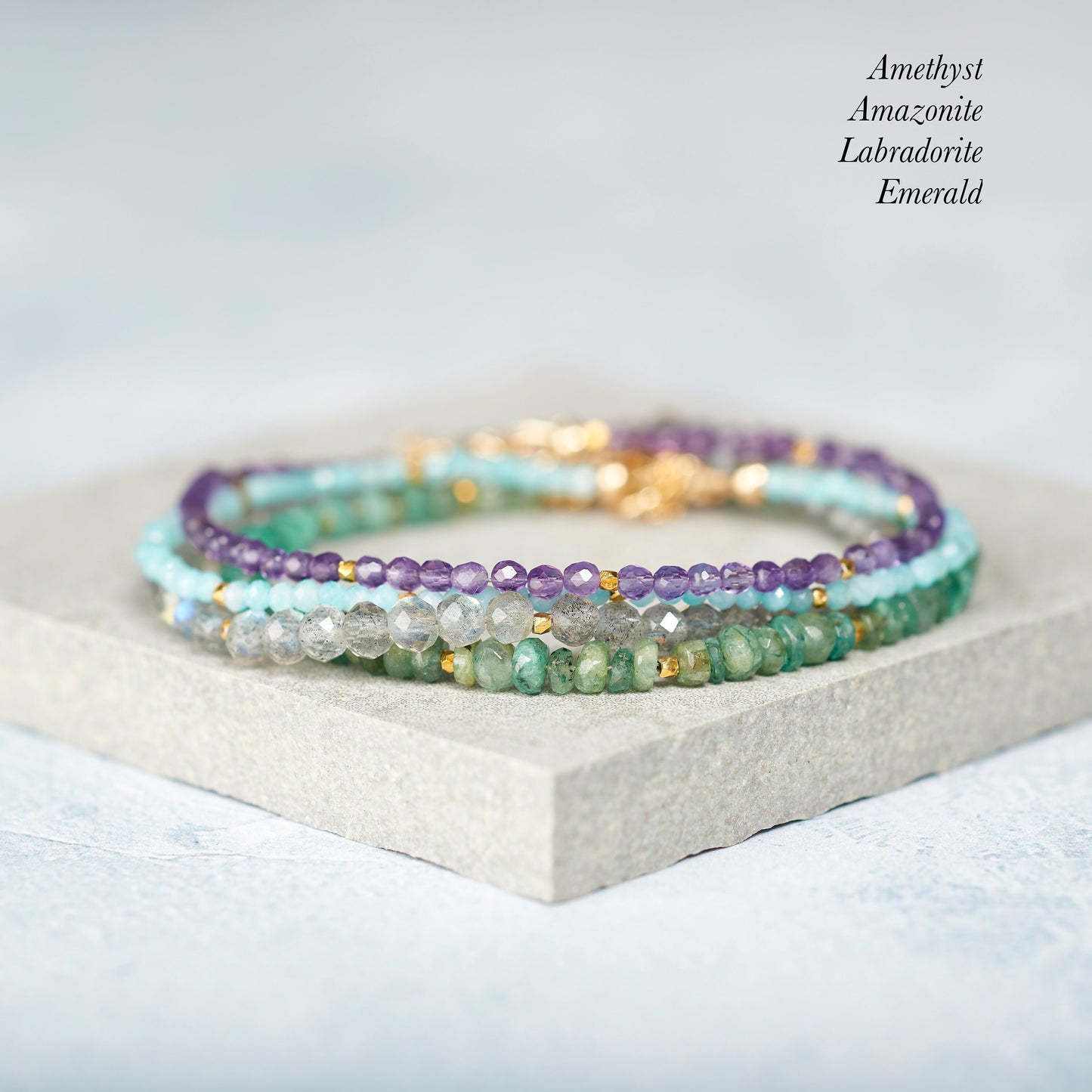 Dainty Labradorite Bracelet (AAA Grade, 3mm)