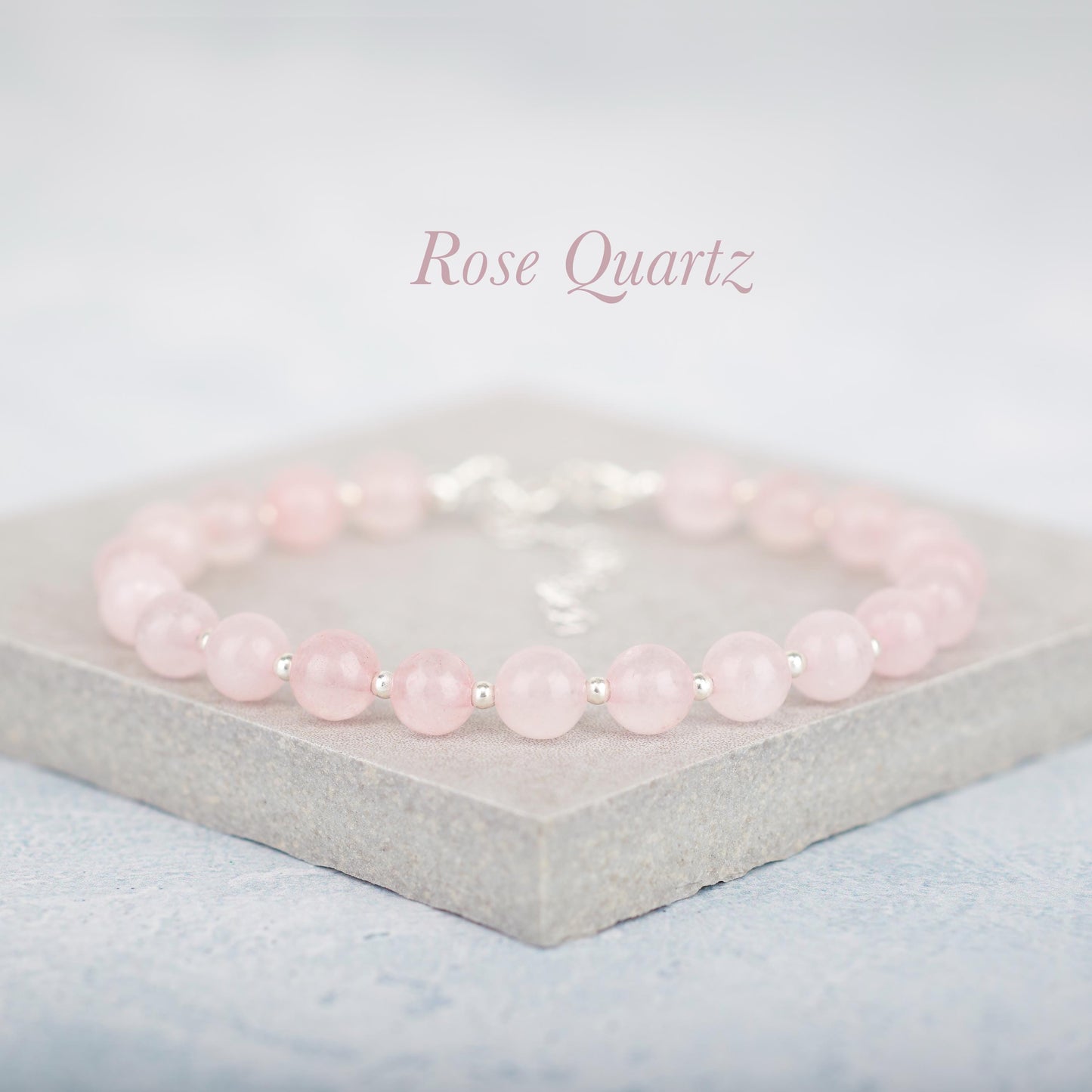 Rose Quartz Gemstone Bracelet