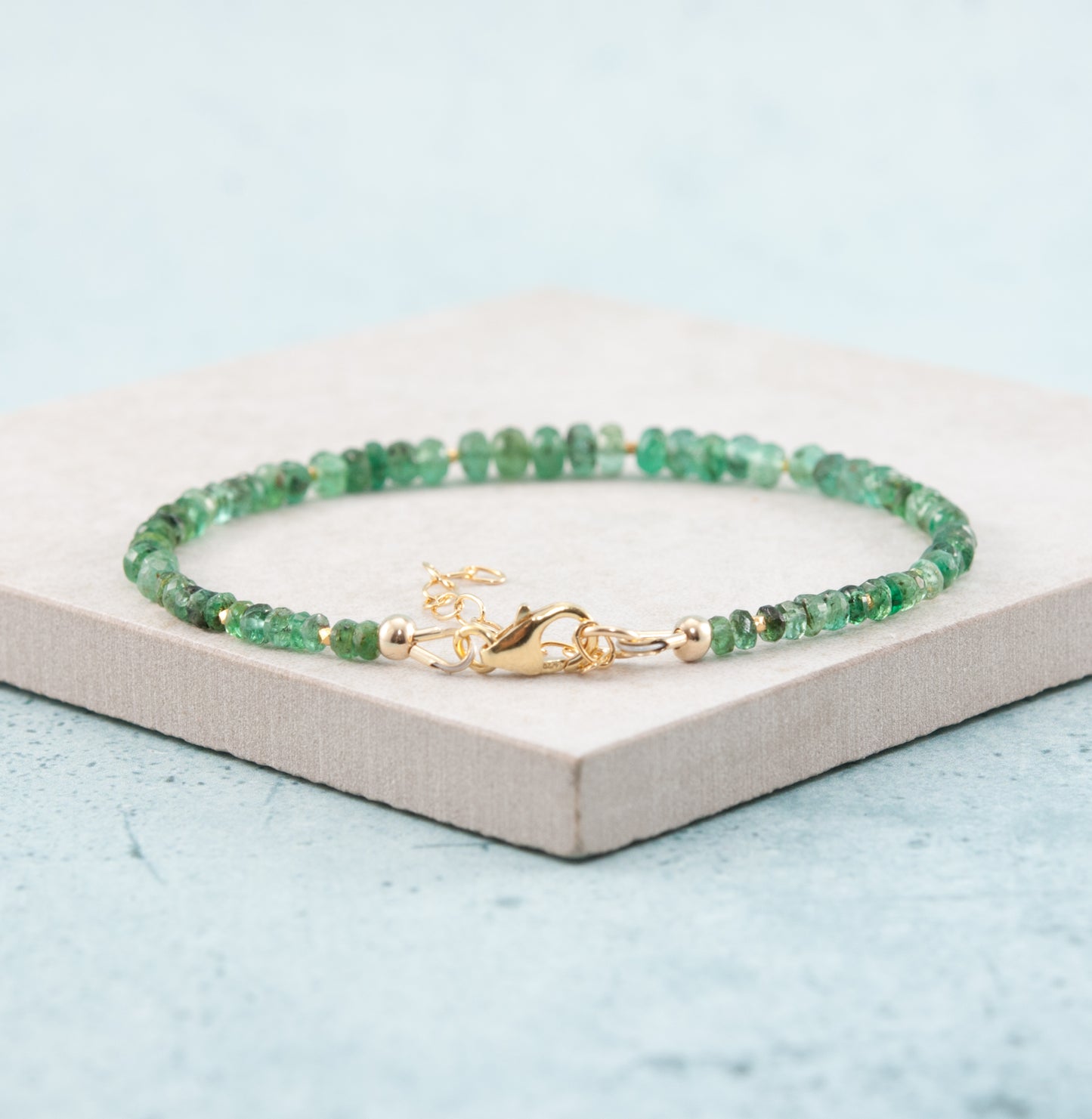 Emerald Gemstone Bracelet
