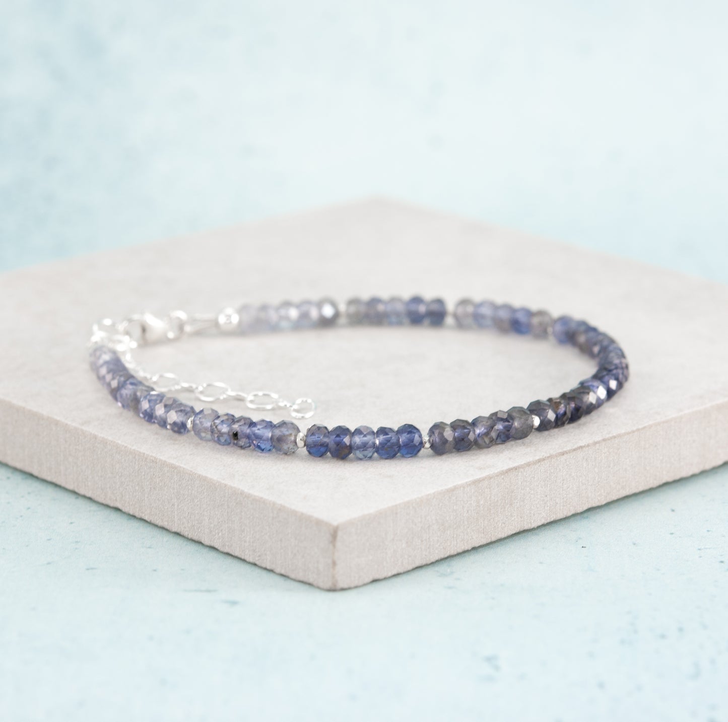 Iolite Gemstone Bracelet