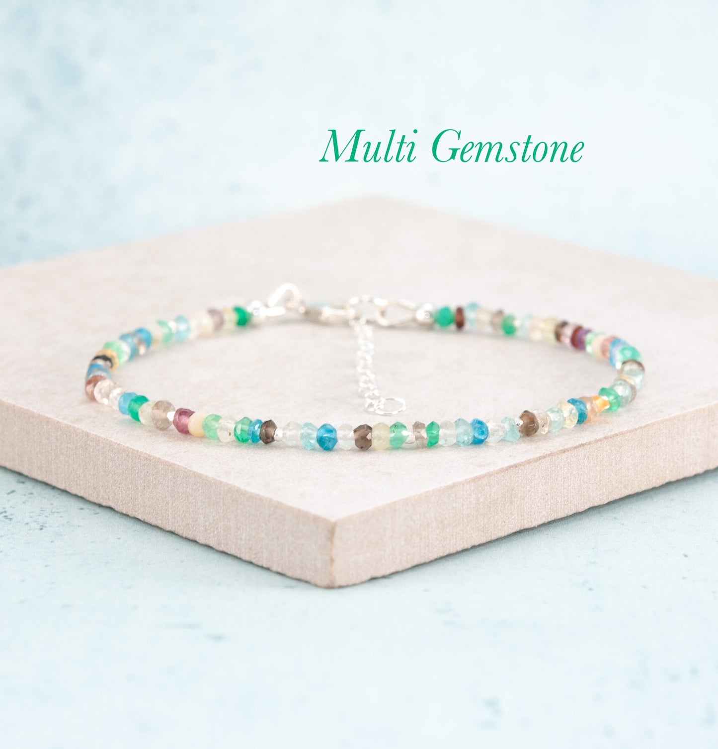 Dainty Multi Gemstone Bracelet