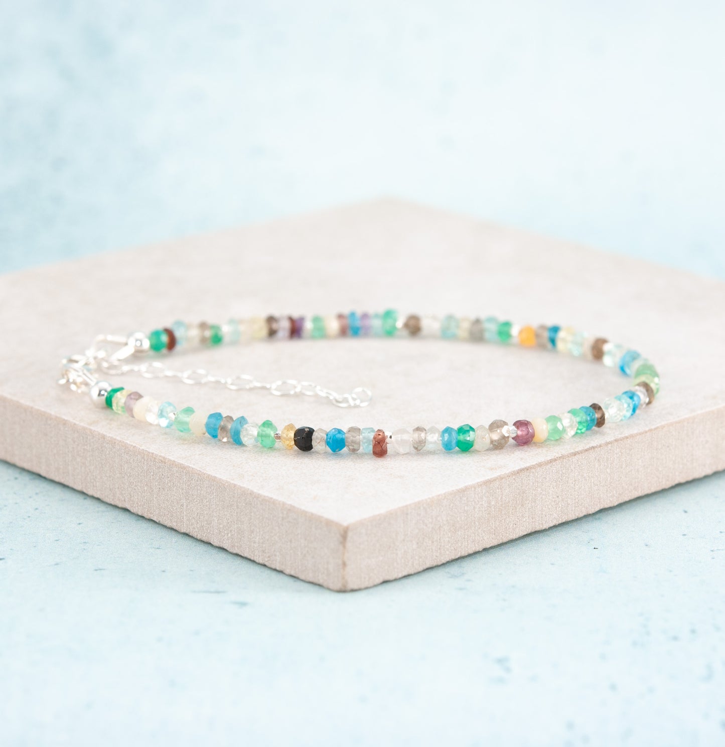 Dainty Multi Gemstone Bracelet
