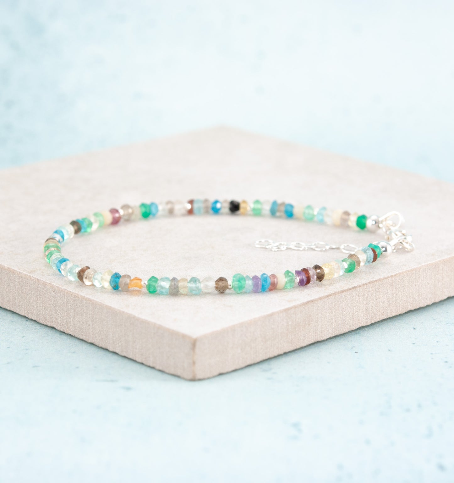 Dainty Multi Gemstone Bracelet