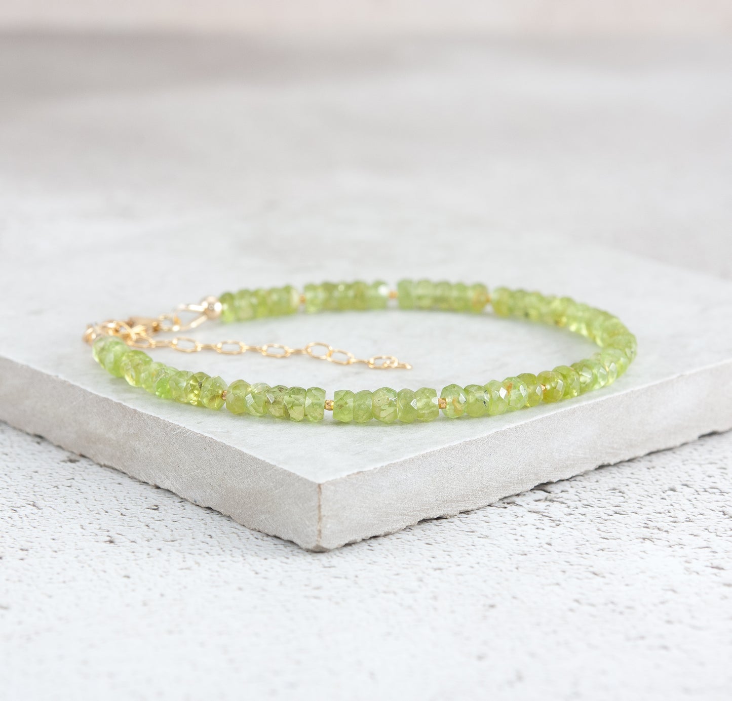 Peridot Gemstone Bracelet
