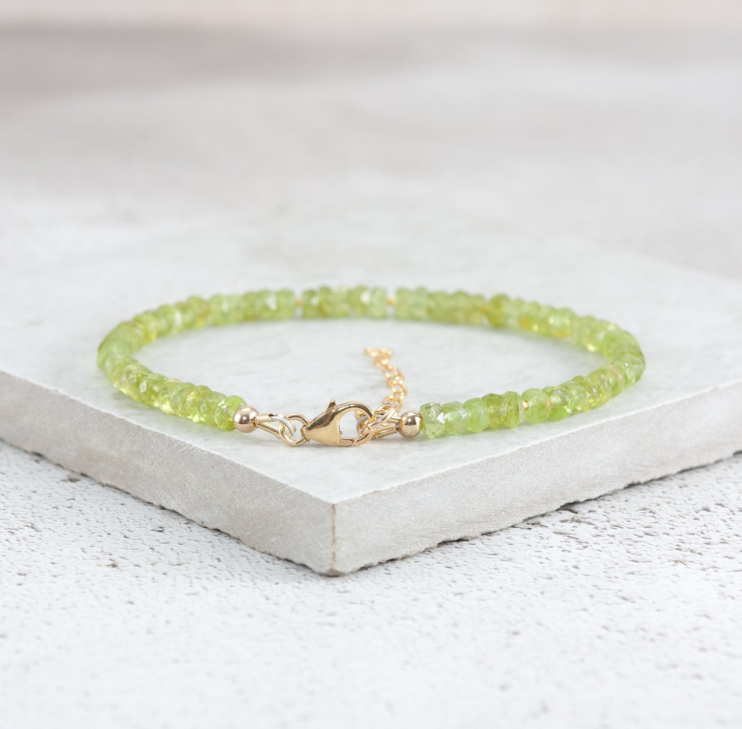 Peridot Gemstone Bracelet