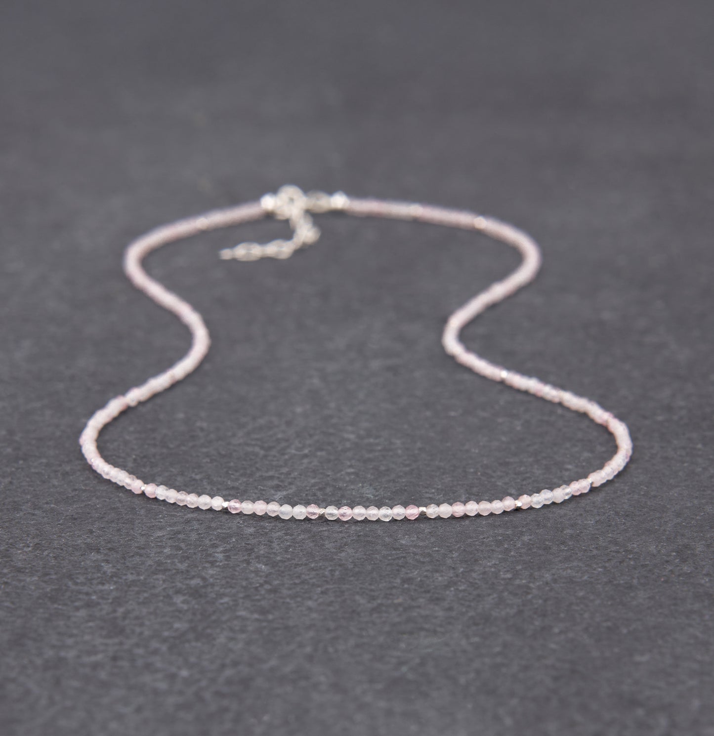 Dainty Rose Quartz Gemstone Necklace