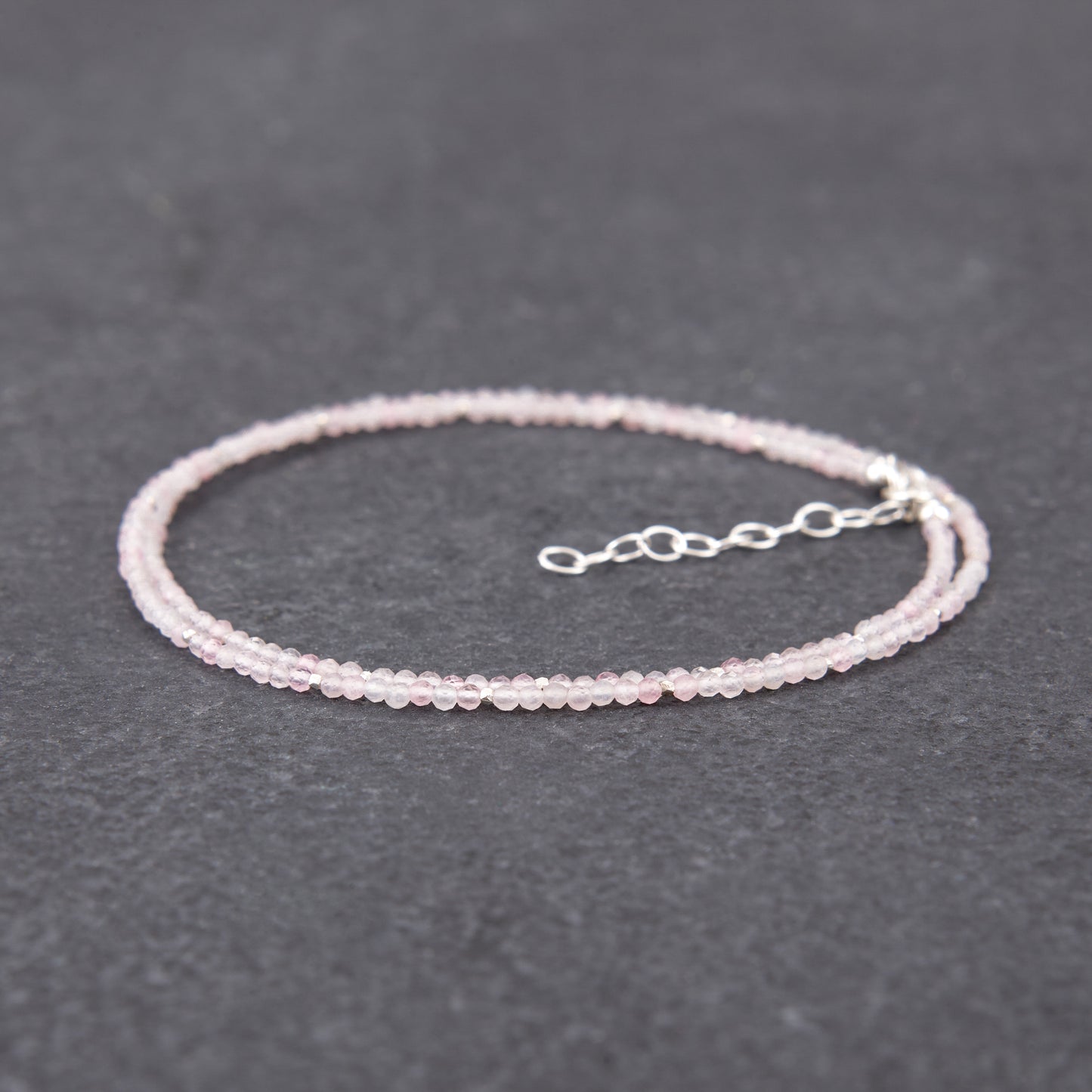 Dainty Rose Quartz Gemstone Necklace