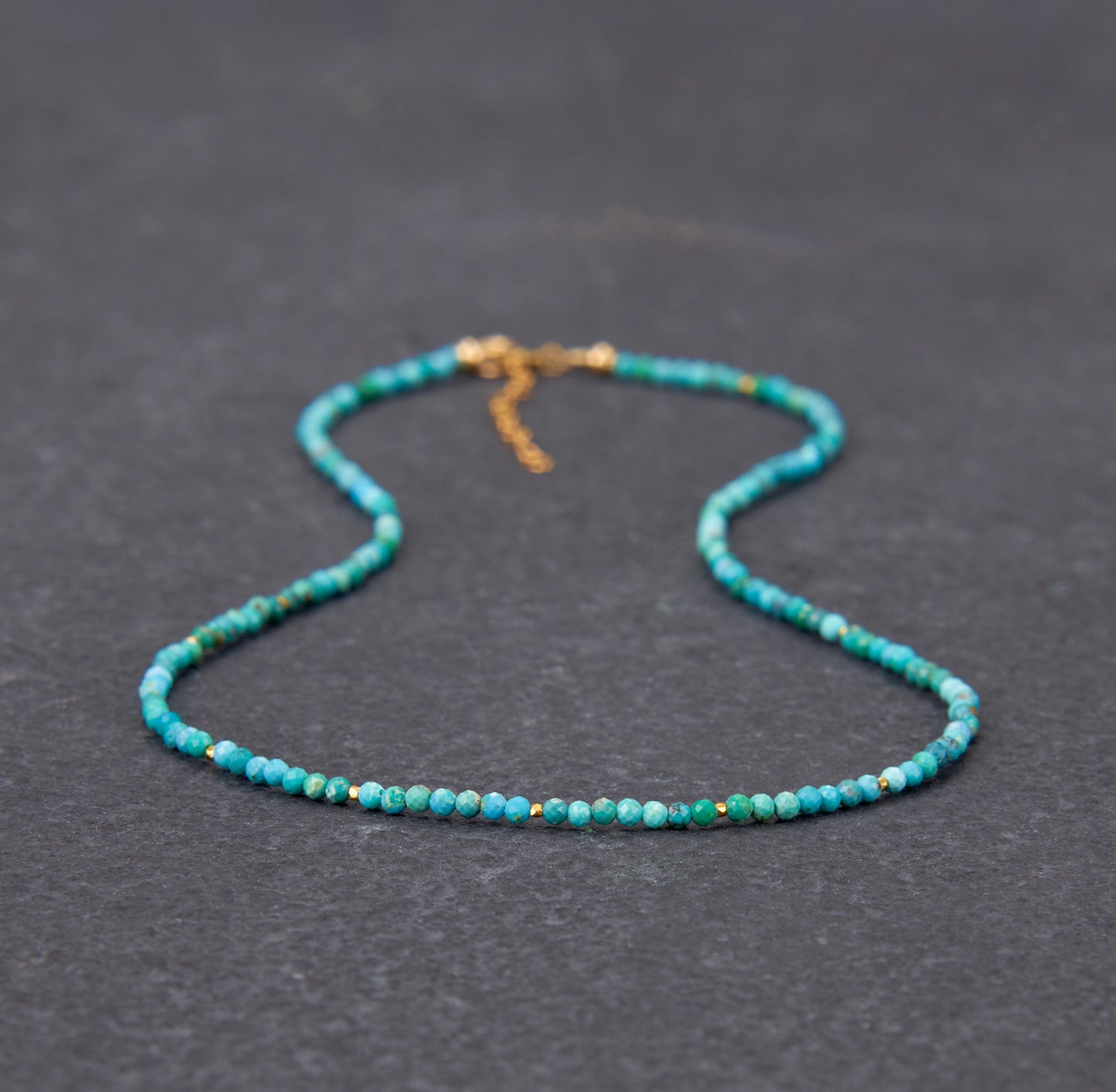 Dainty Turquoise Gemstone Necklace