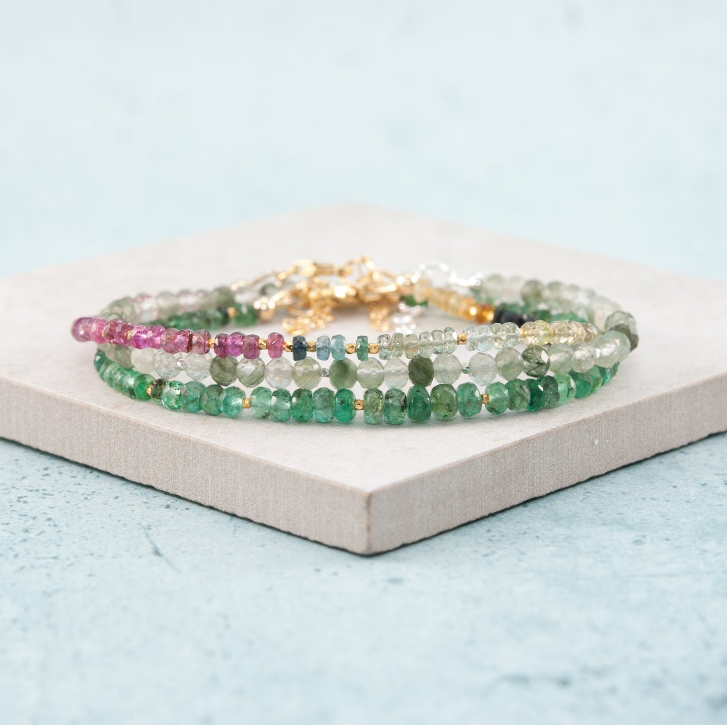 Emerald Gemstone Bracelet