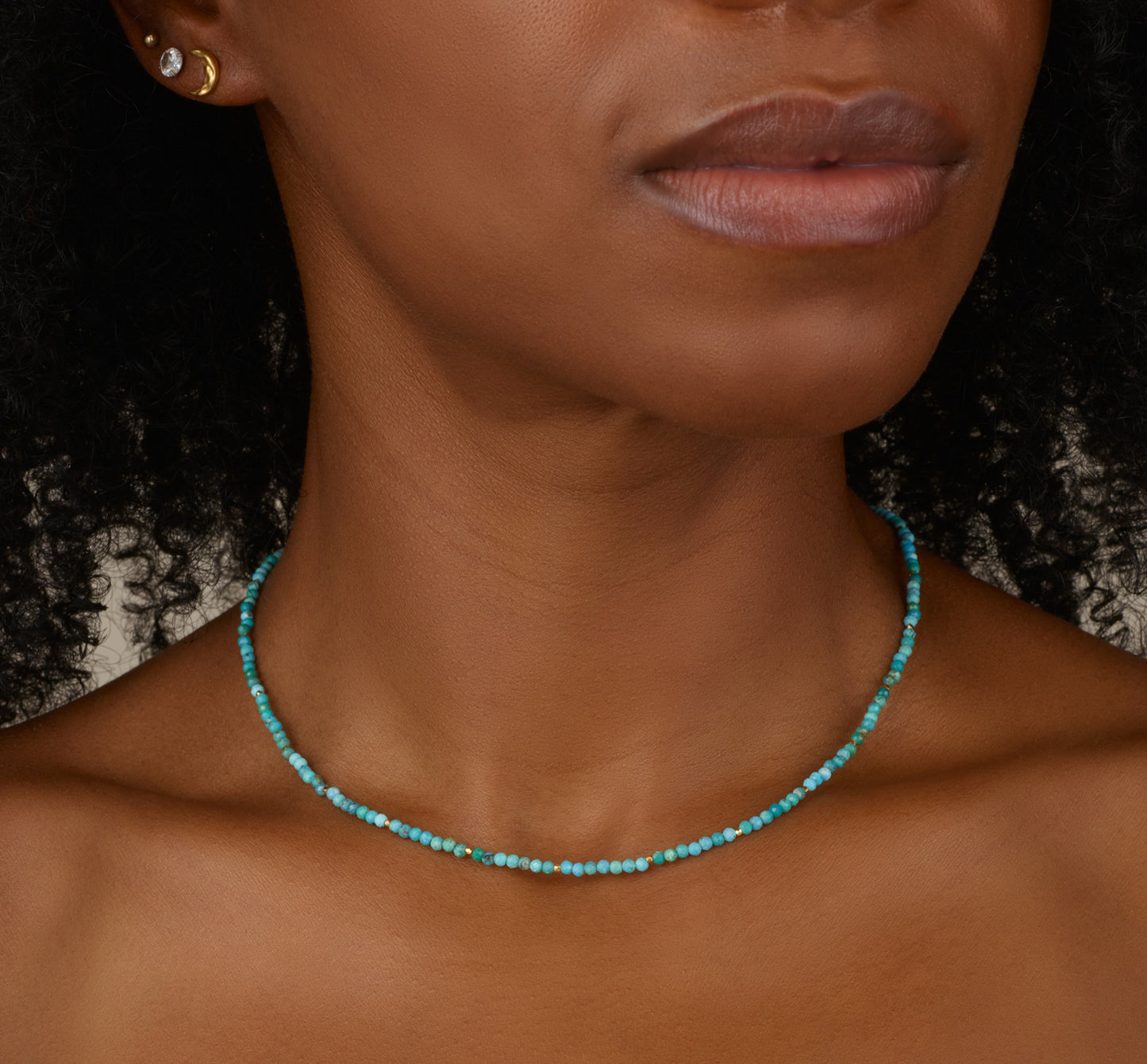 Dainty Turquoise Gemstone Necklace