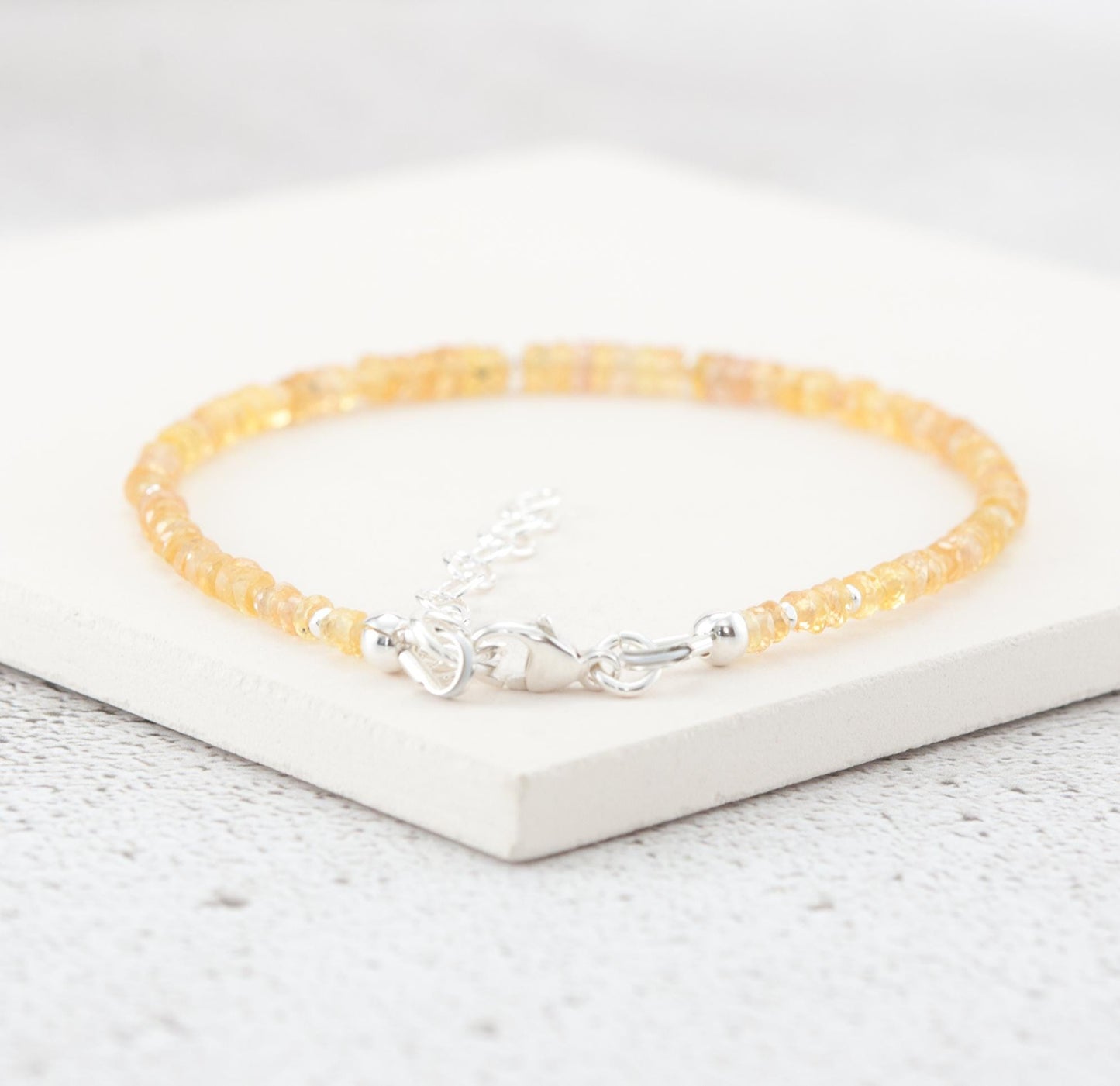 Dainty Golden Sapphire Bracelet