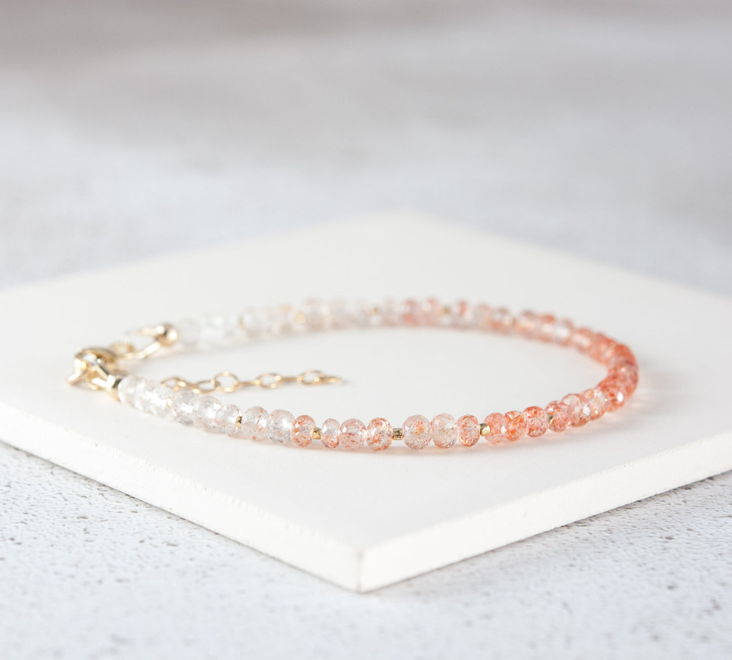 Dainty Sunstone Gemstone Bracelet(AA Grade)