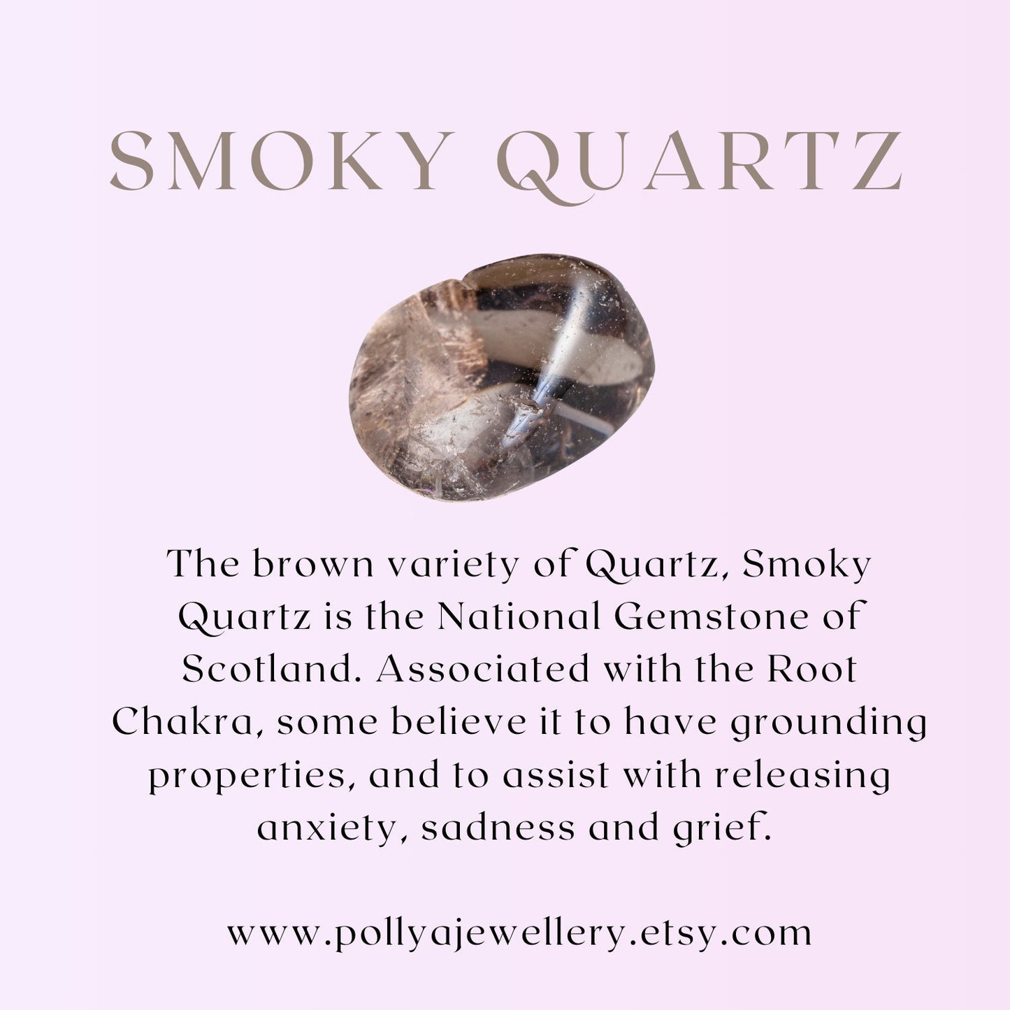 Dainty Smoky Quartz Gemstone Bracelet