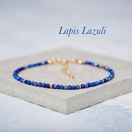 Lapis Lazuli Dainty Gemstone Bracelet