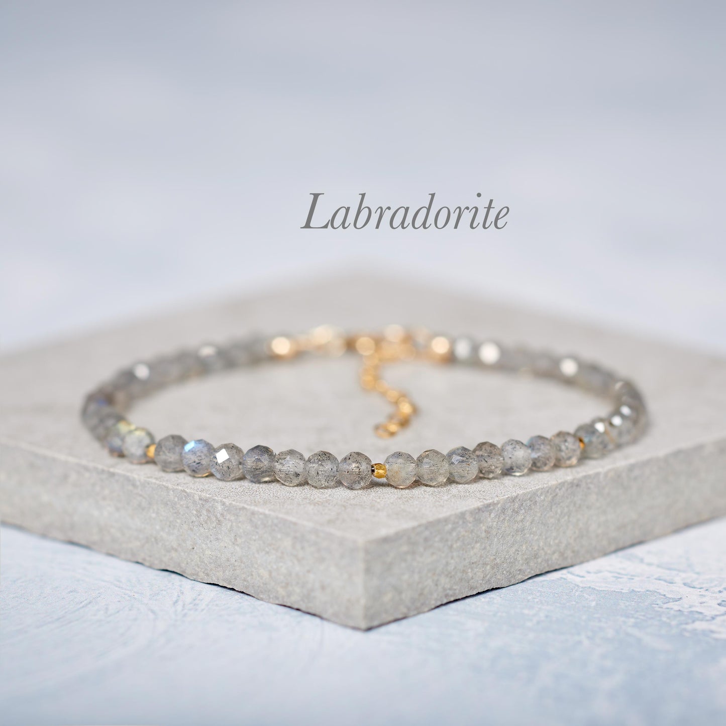 Dainty Labradorite Gemstone Necklace (AAA Grade)