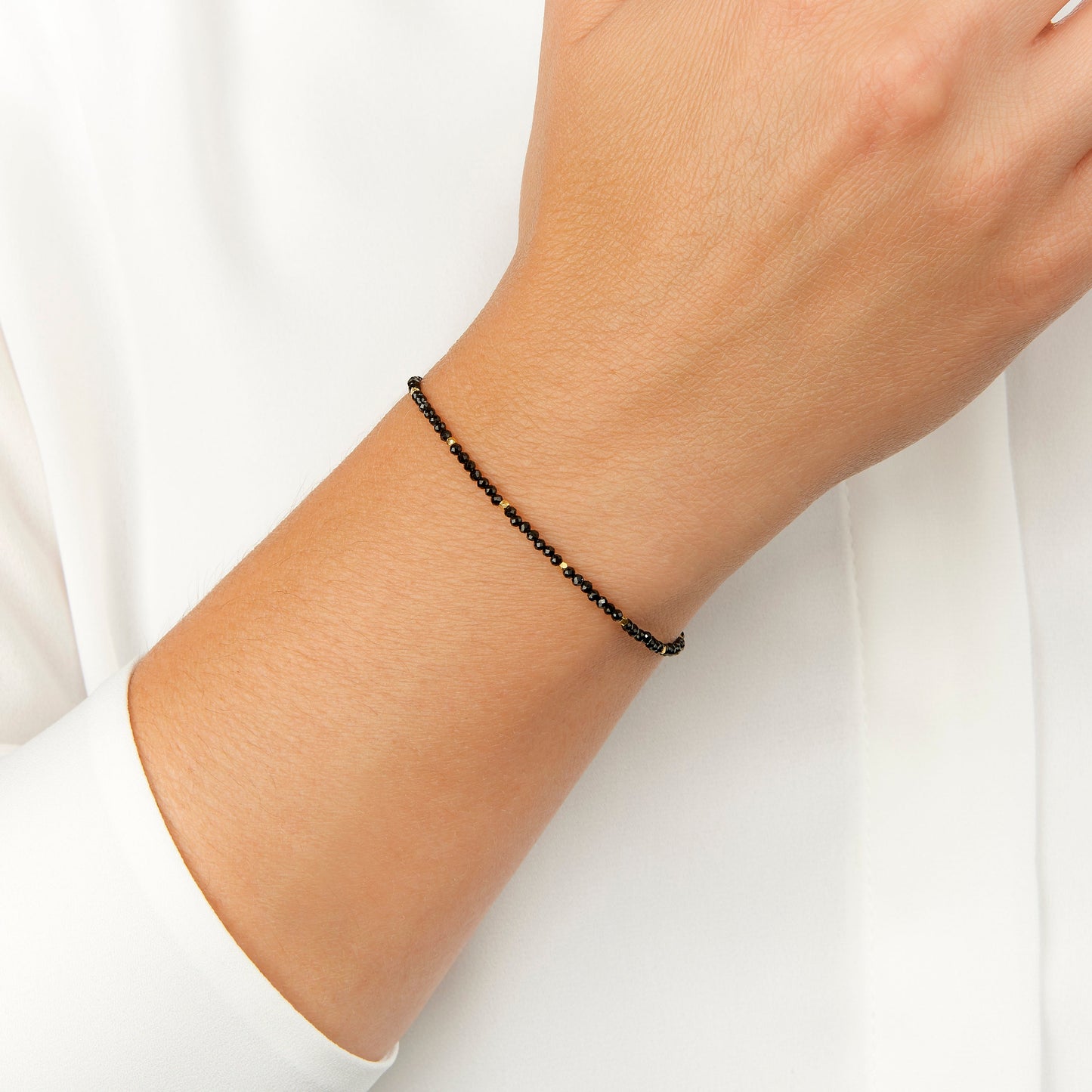 Dainty Obsidian Bracelet