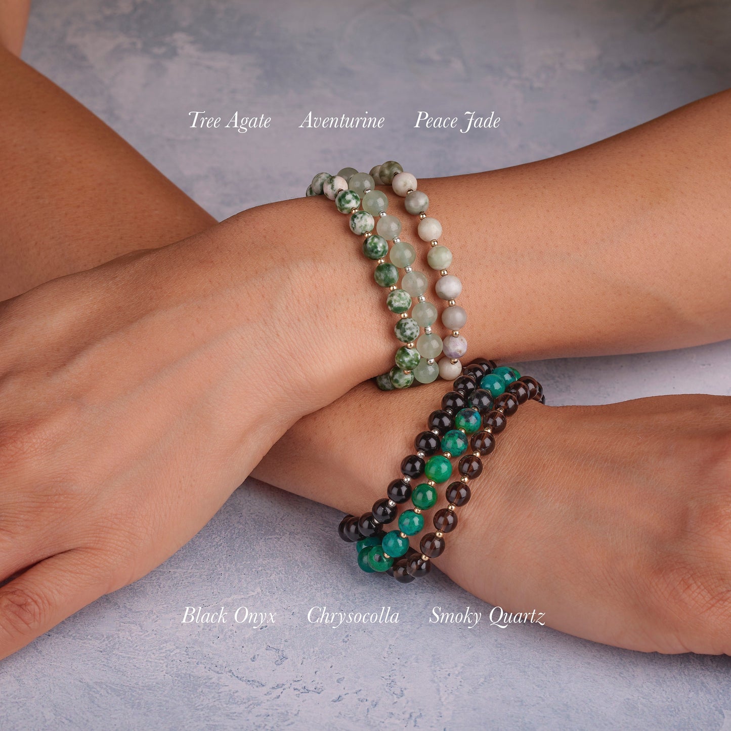 Green Spot Jasper Gemstone Bracelet