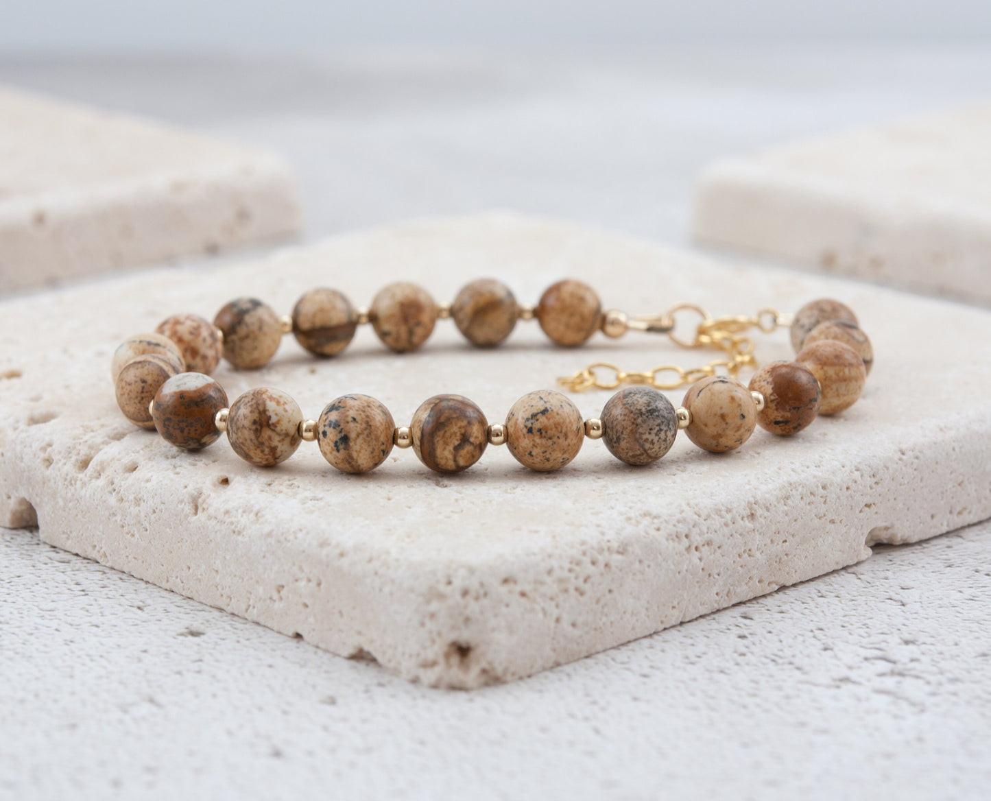 Picture Jasper Gemstone Bracelet