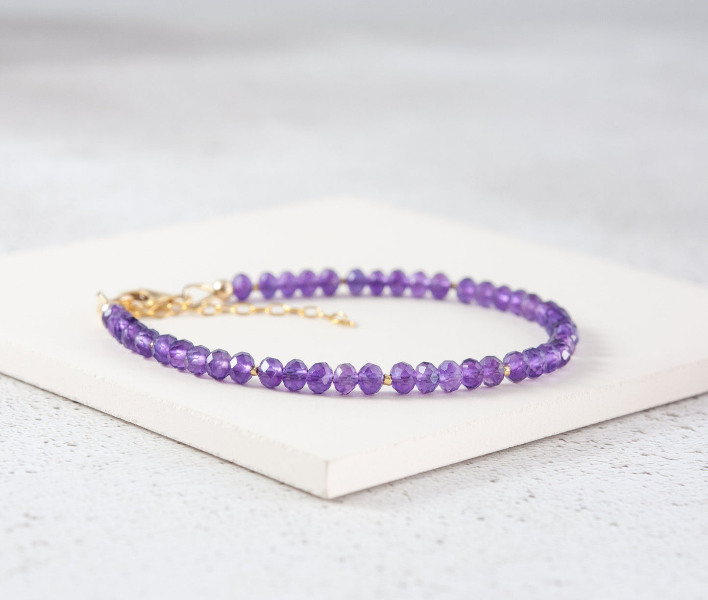Amethyst Gemstone Bracelet (Grade AAA)