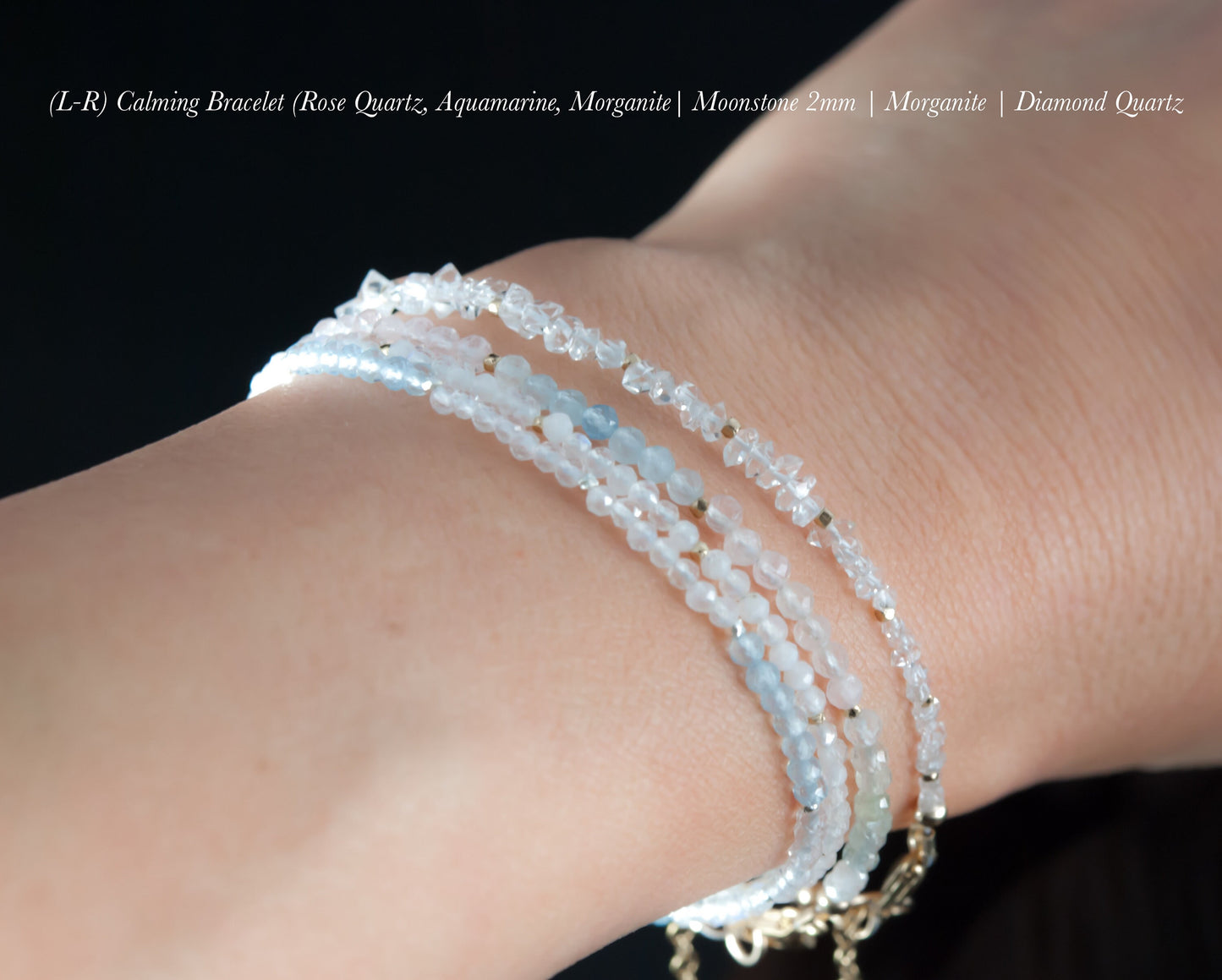 Dainty Rainbow Moonstone Gemstone Bracelet