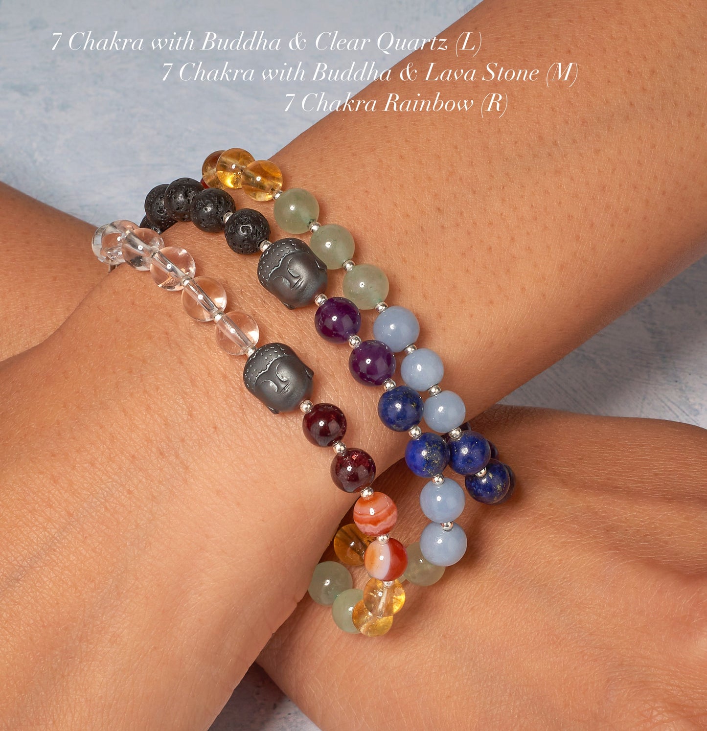 Seven Chakra Rainbow Gemstone Bracelet
