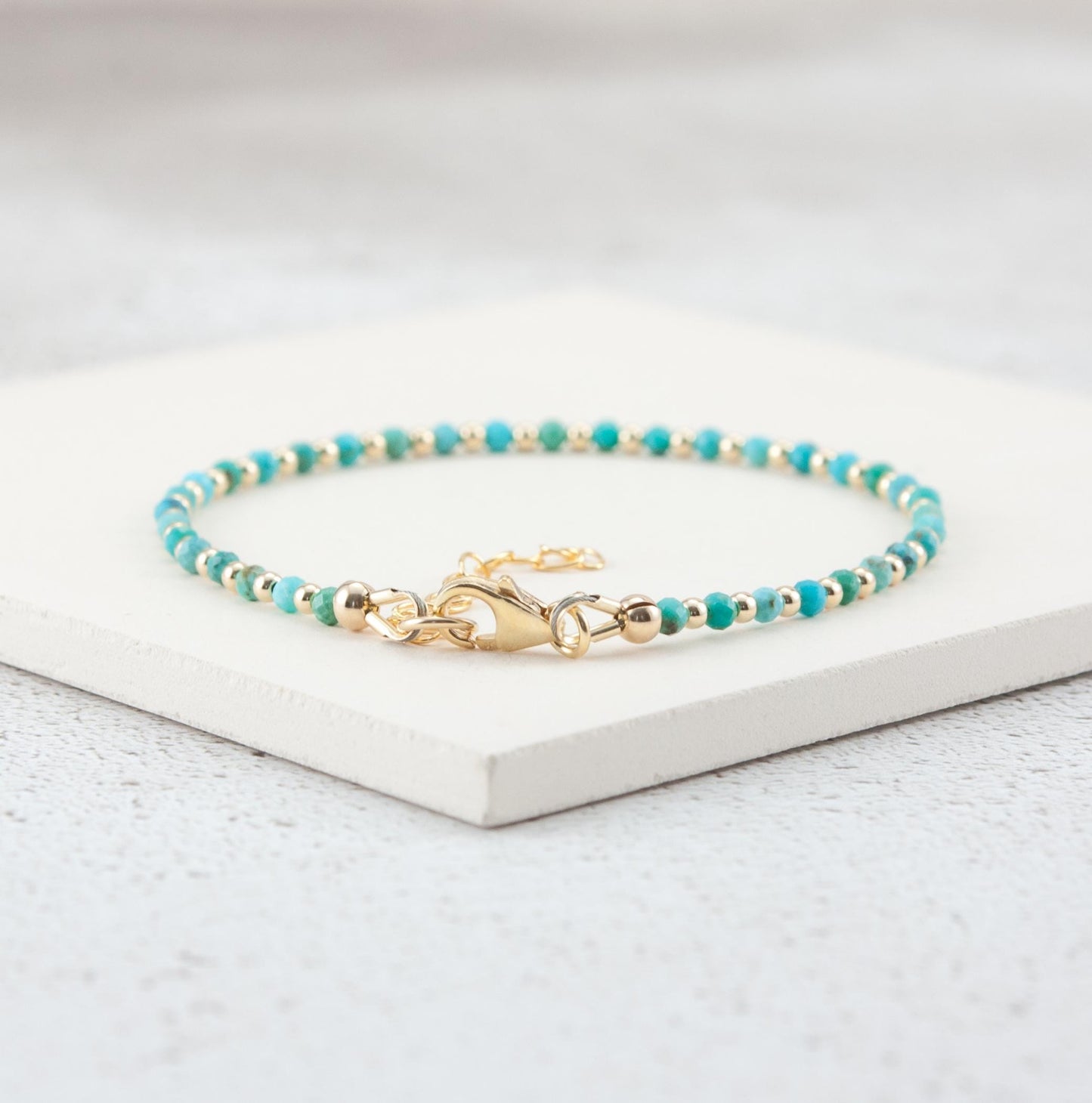 Dainty Turquoise Gemstone Bracelet