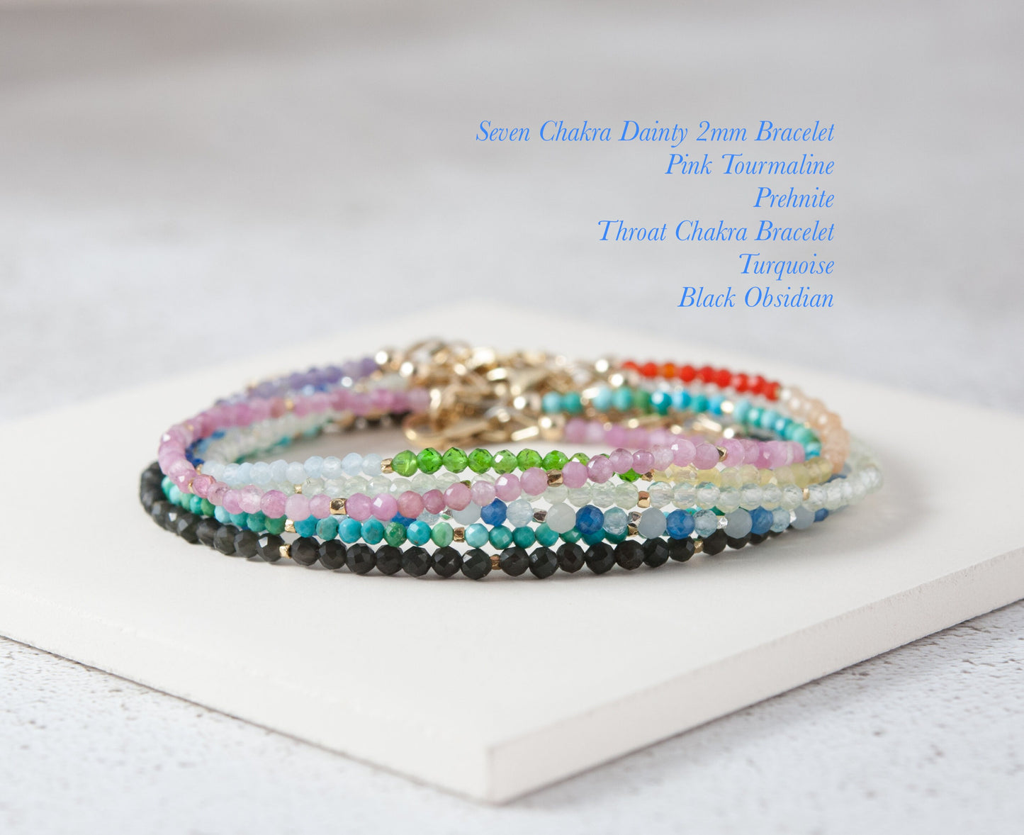 Dainty Obsidian Bracelet