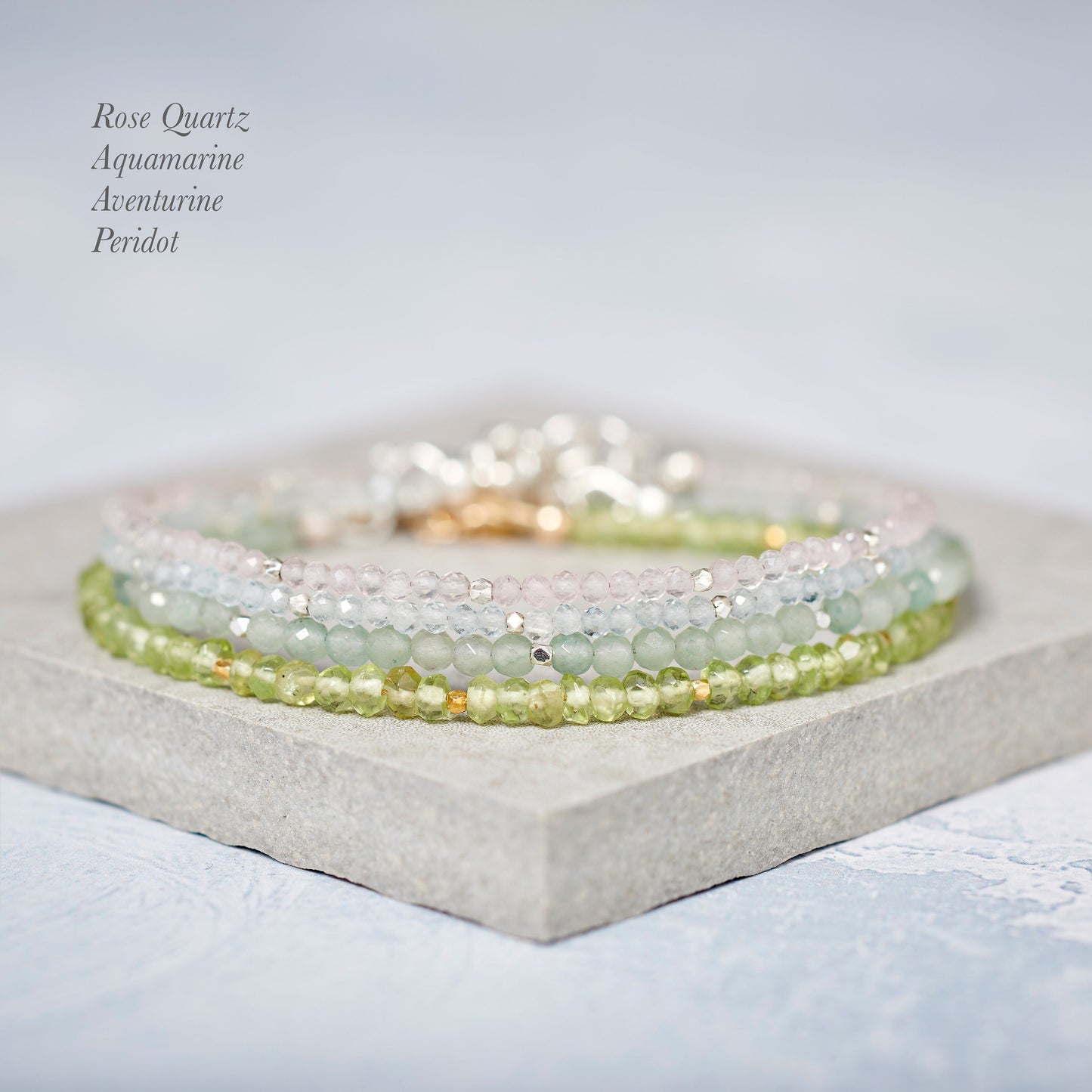 Peridot Dainty Gemstone Bracelet