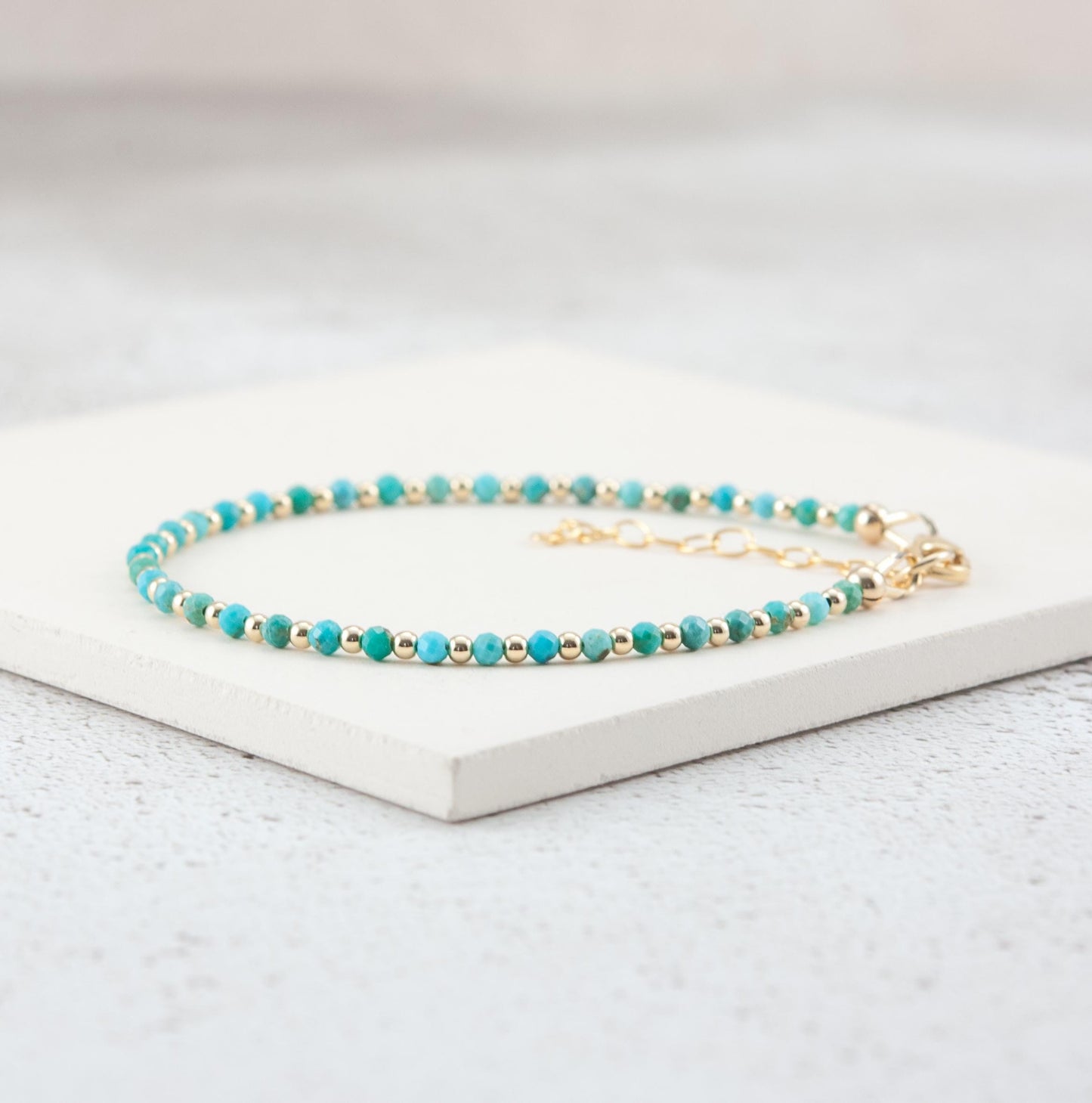Dainty Turquoise Gemstone Bracelet