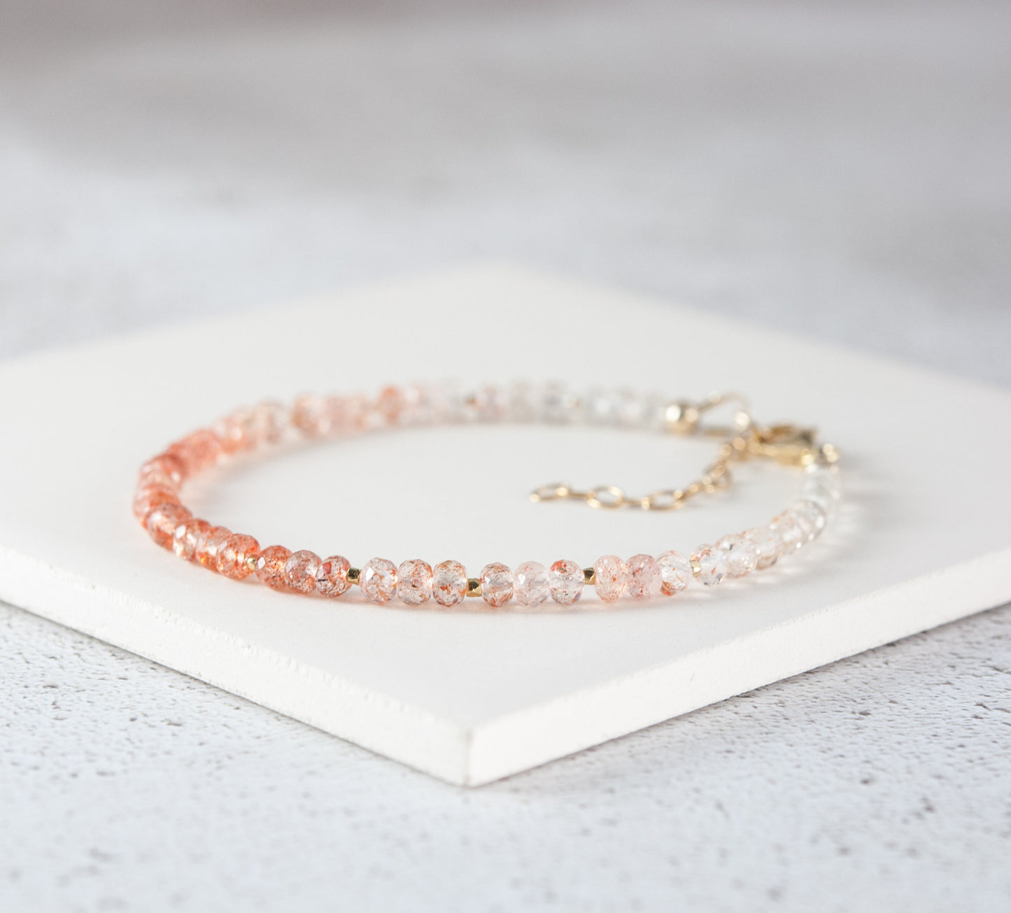 Dainty Sunstone Gemstone Bracelet(AA Grade)