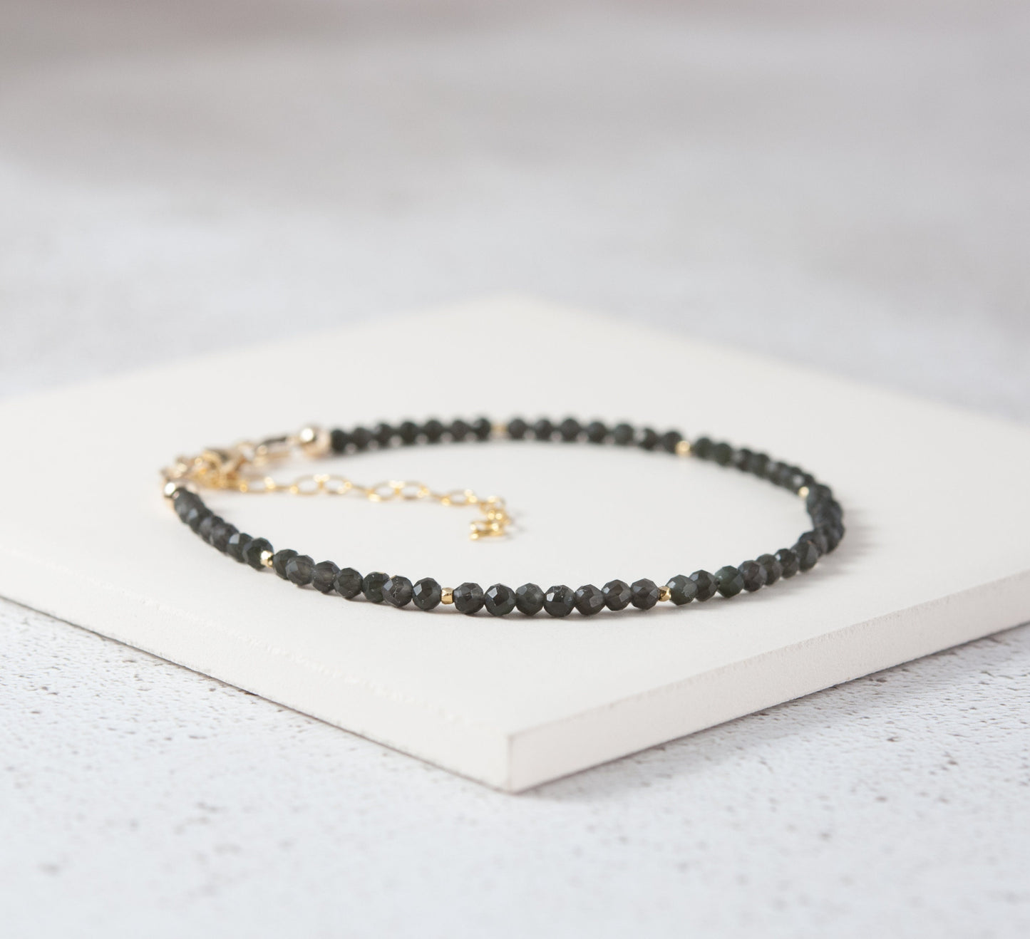 Dainty Obsidian Bracelet