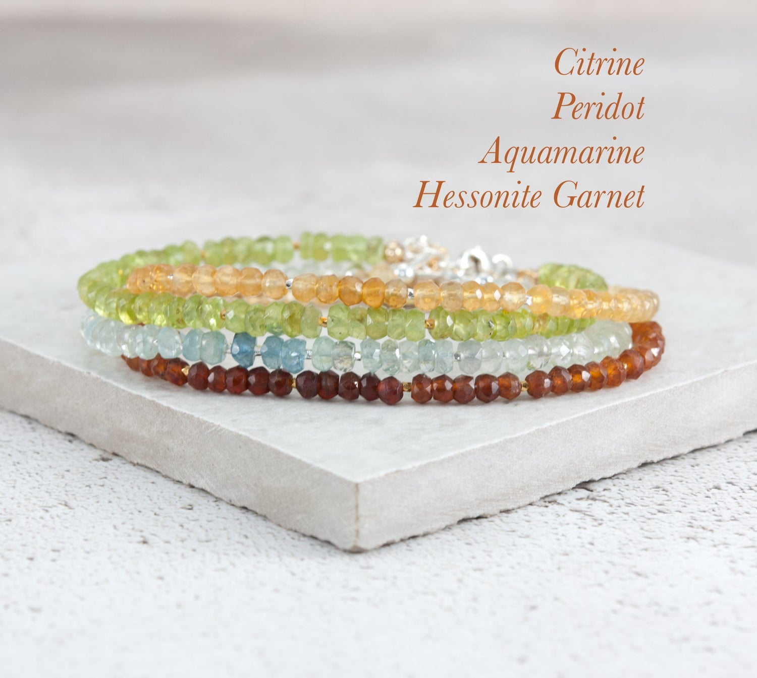 Gemstone Bracelets (4-5mm)