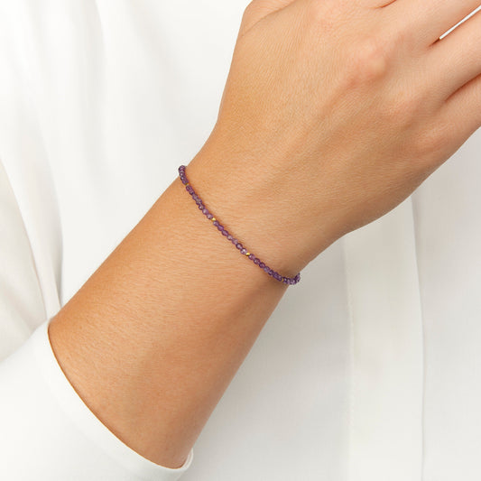 Amethyst Dainty Gemstone Bracelet